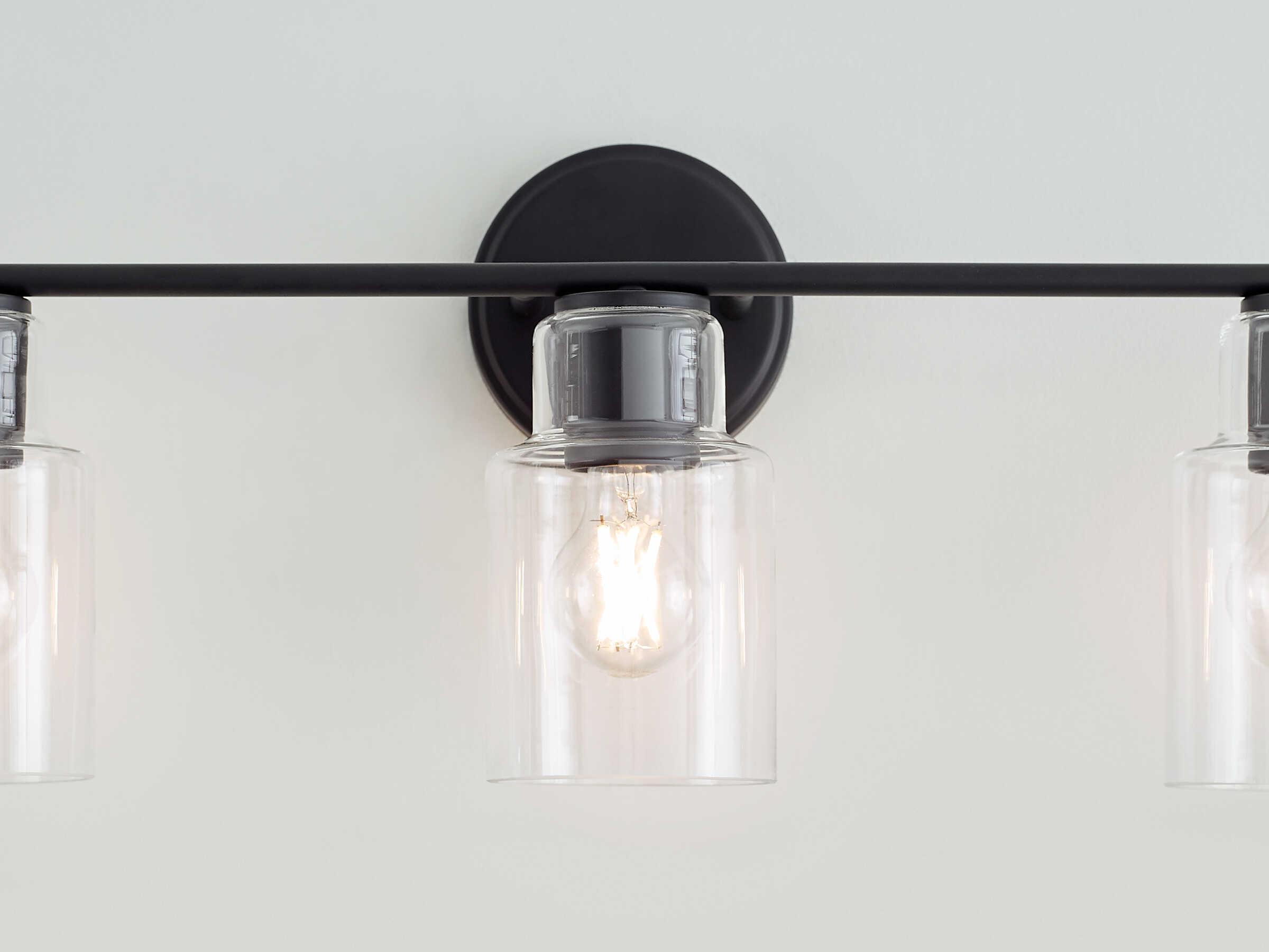 Visual Comfort Studio Sayward 3-Light Midnight Black Vanity Light