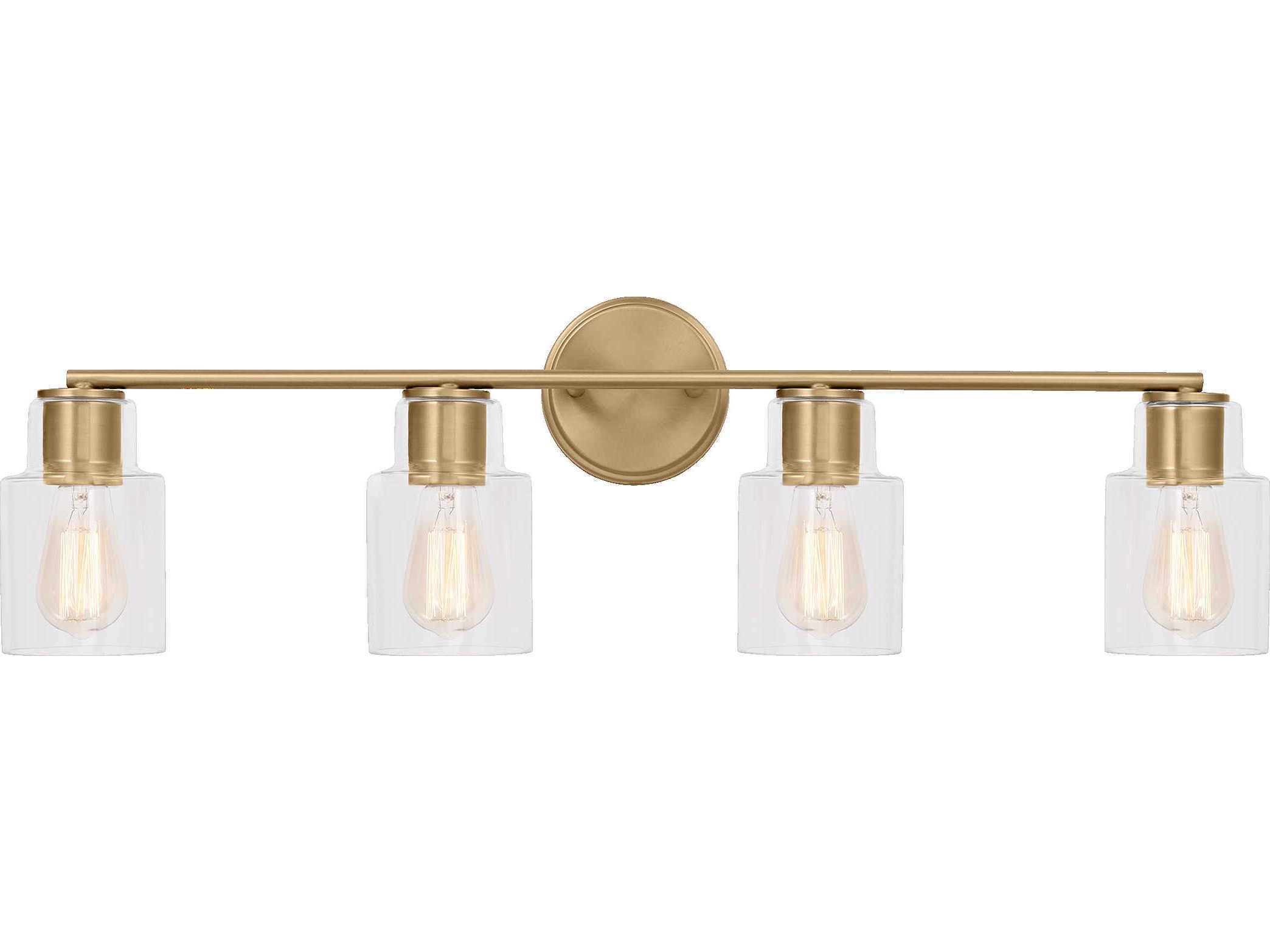Visual Comfort Studio Sayward 4-Light Satin Brass Vanity Light