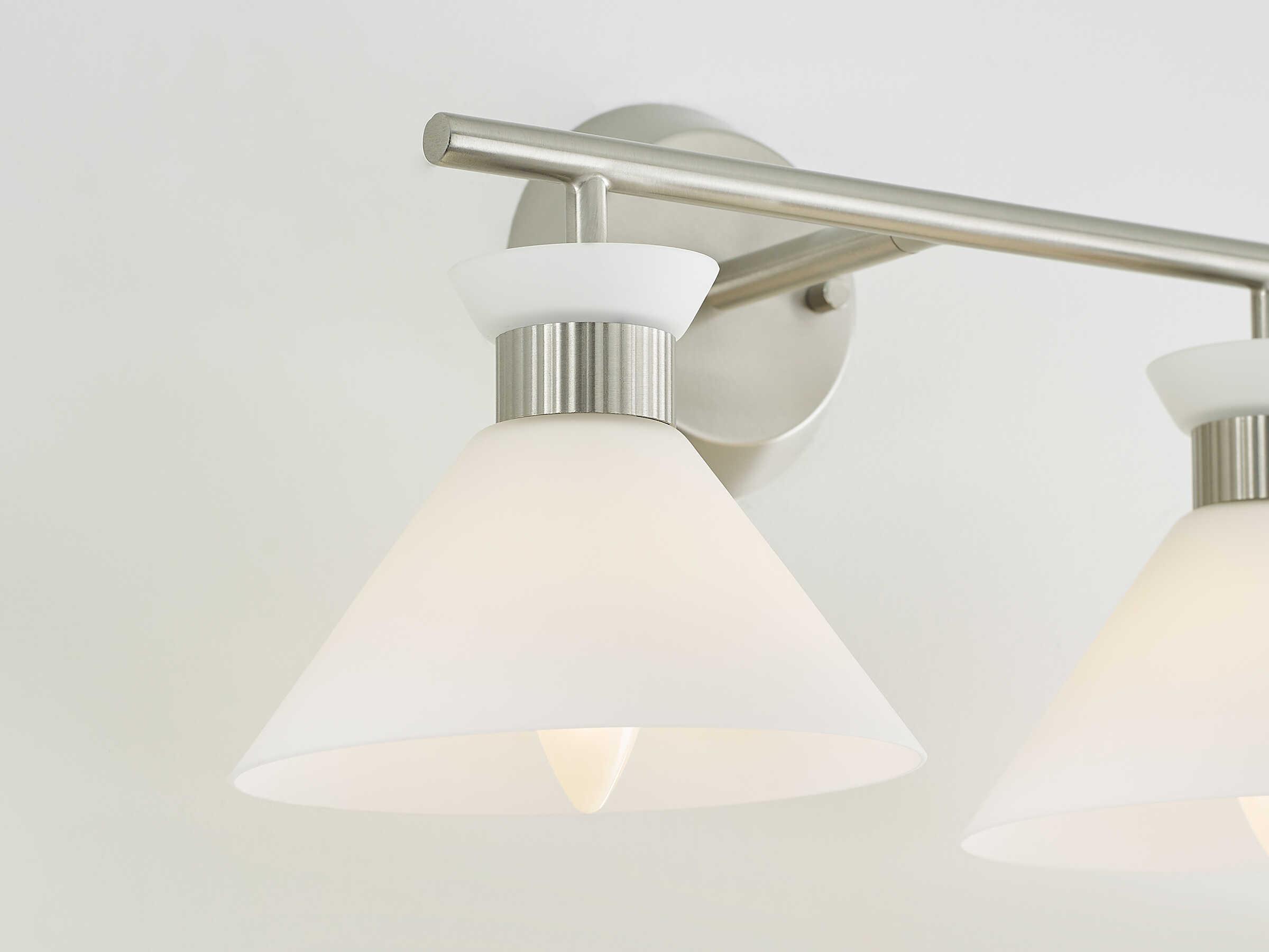 Visual Comfort Studio Belcarra 2-Light Brushed Steel Vanity Light