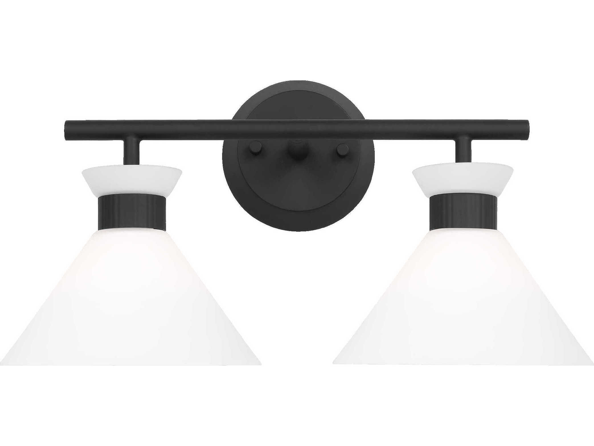 Visual Comfort Studio Belcarra 2-Light Midnight Black Vanity Light