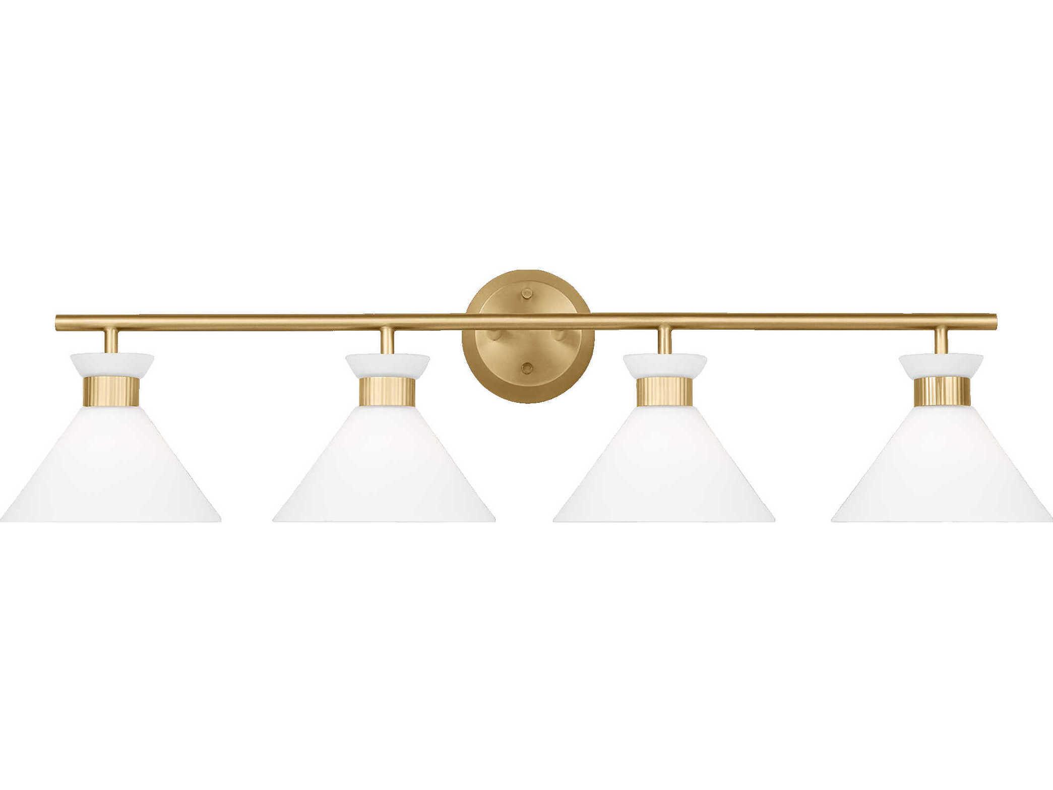 Visual Comfort Studio Belcarra 4-Light Satin Brass Vanity Light