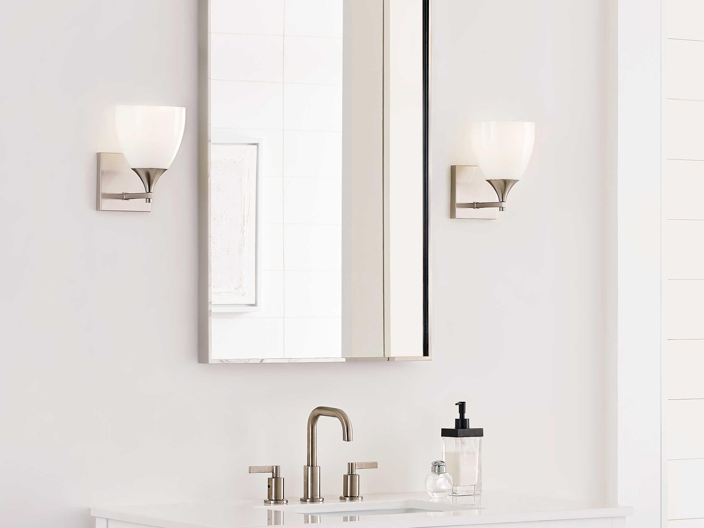 Visual Comfort Studio Toffino 1-Light Brushed Steel Wall Sconce