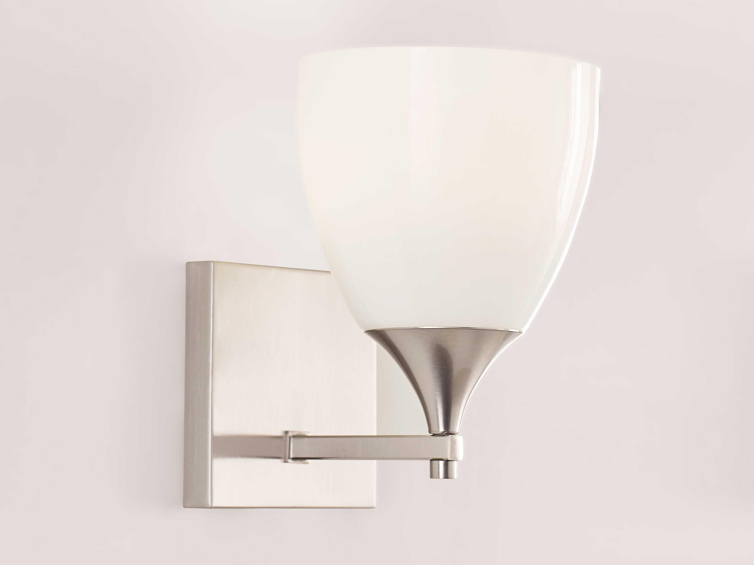 Visual Comfort Studio Toffino 1-Light Brushed Steel Wall Sconce
