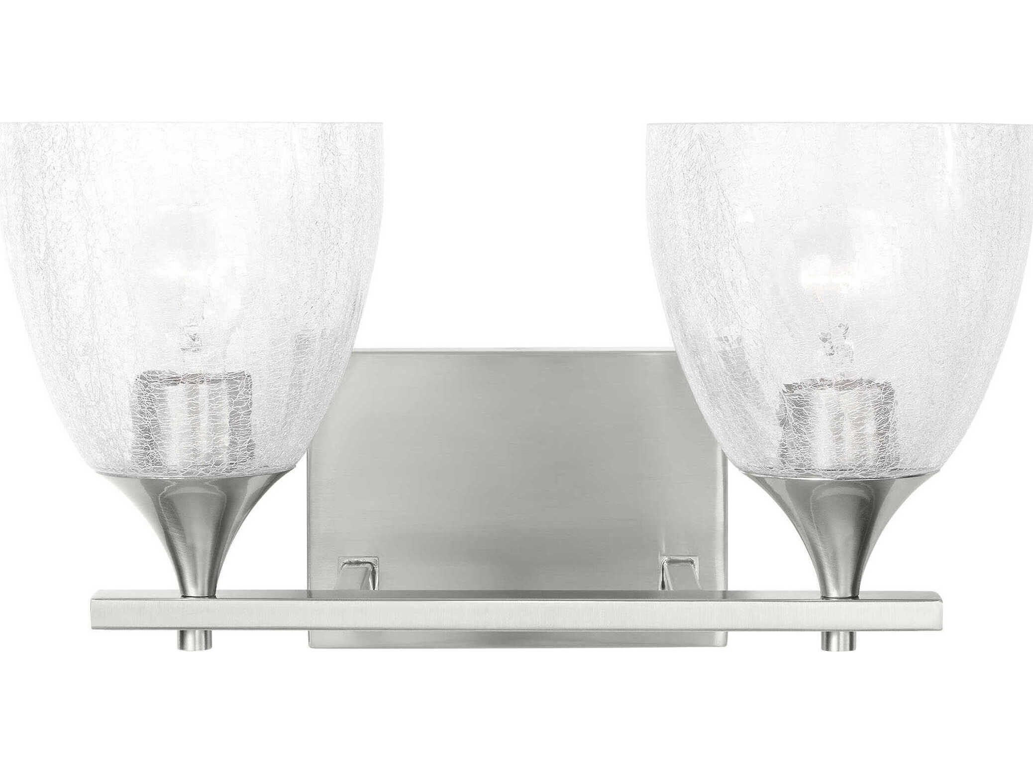 Visual Comfort Studio Toffino 2-Light Brushed Nickel Vanity Light