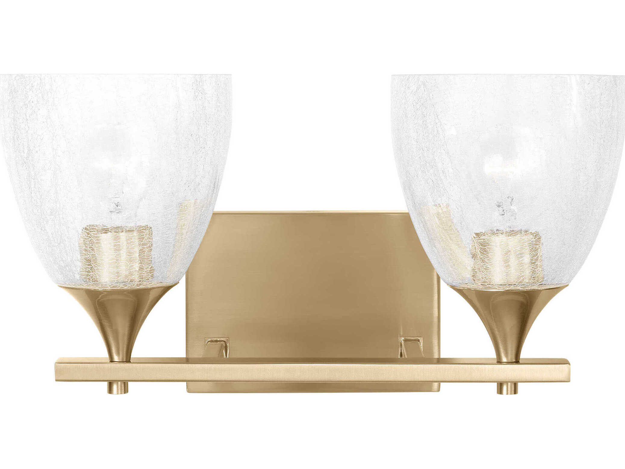 Visual Comfort Studio Toffino 2-Light Satin Brass Vanity Light