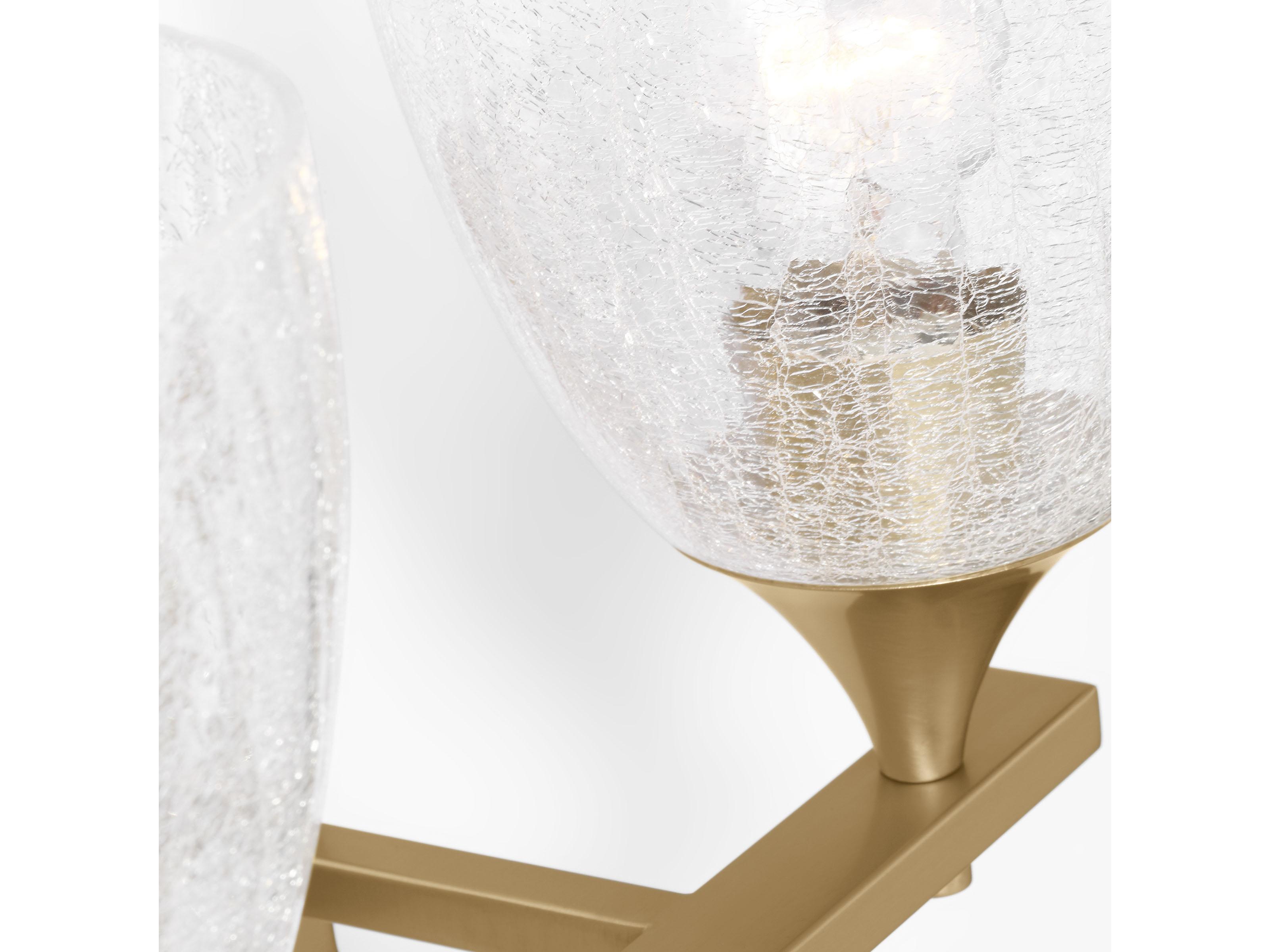 Visual Comfort Studio Toffino 2-Light Satin Brass Vanity Light