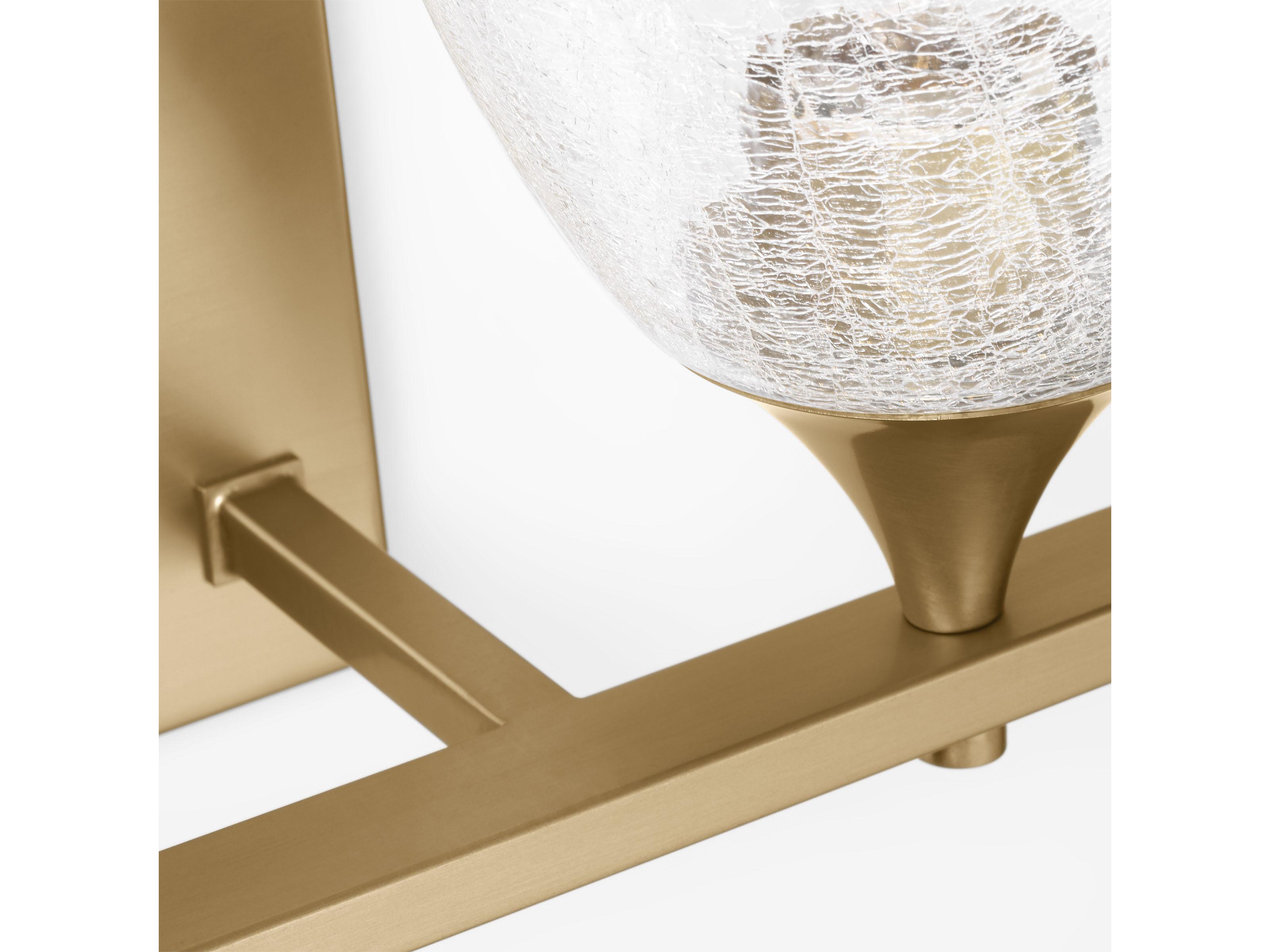 Visual Comfort Studio Toffino 2-Light Satin Brass Vanity Light