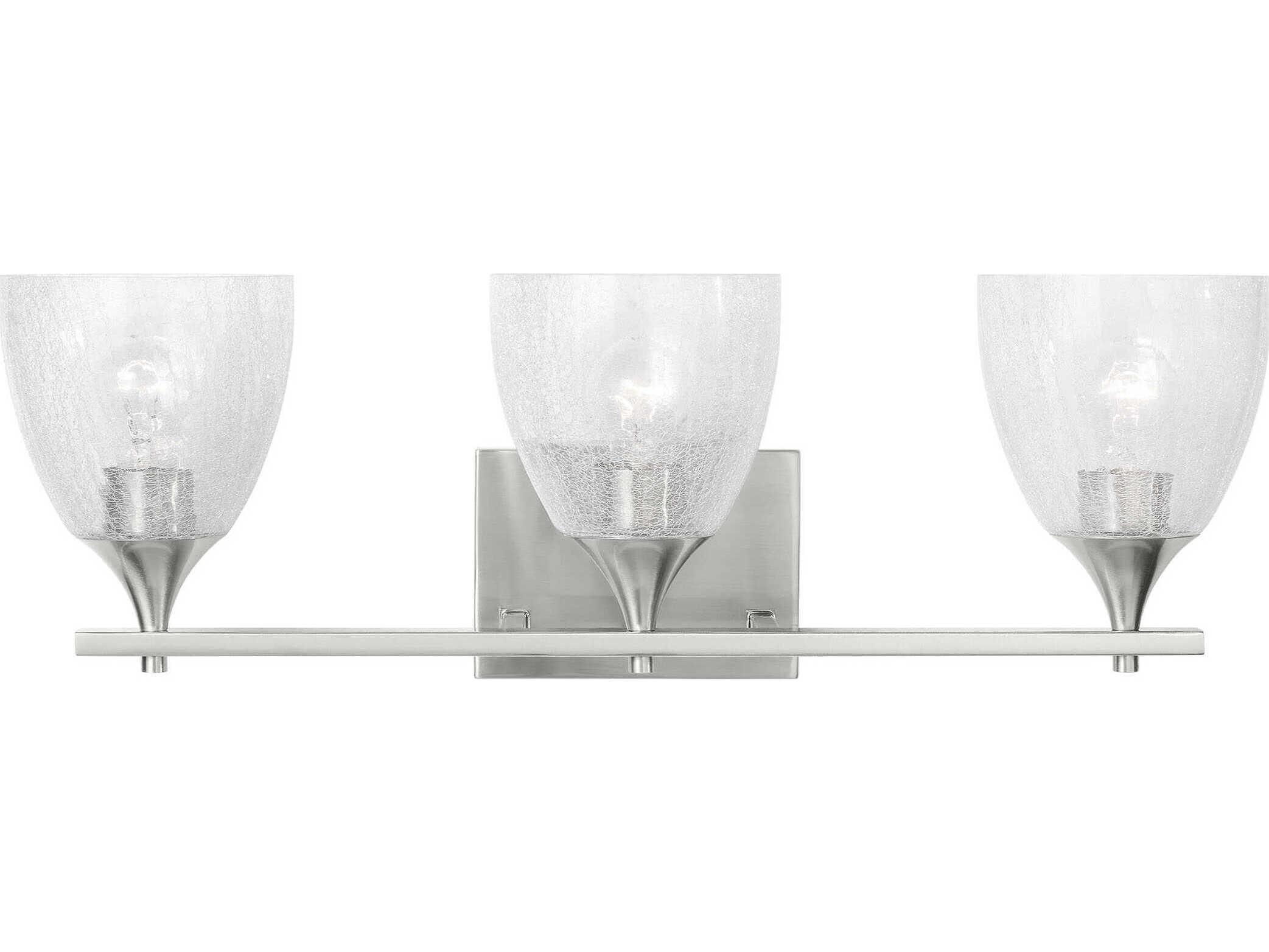 Visual Comfort Studio Toffino 3-Light Brushed Nickel Vanity Light