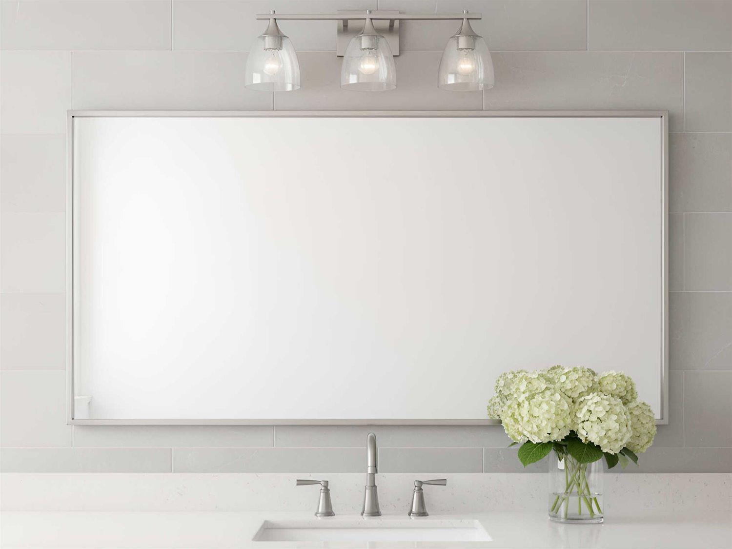 Visual Comfort Studio Toffino 3-Light Brushed Nickel Vanity Light