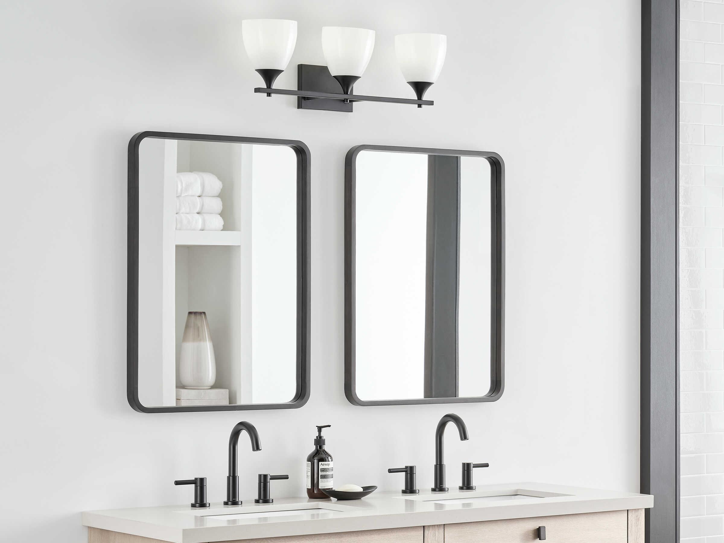 Visual Comfort Studio Toffino 3-Light Midnight Black Vanity Light