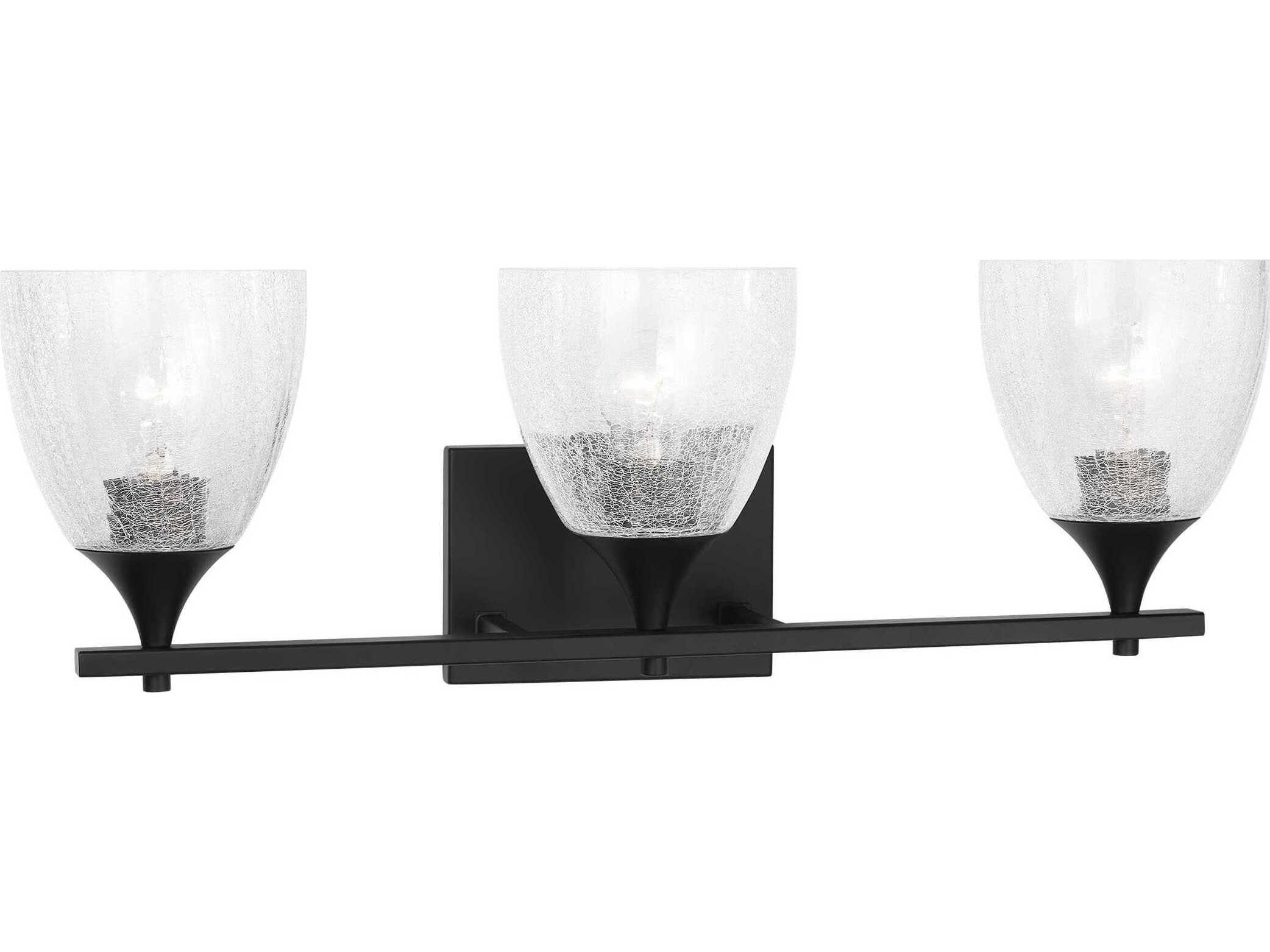 Visual Comfort Studio Toffino 3-Light Midnight Black Vanity Light