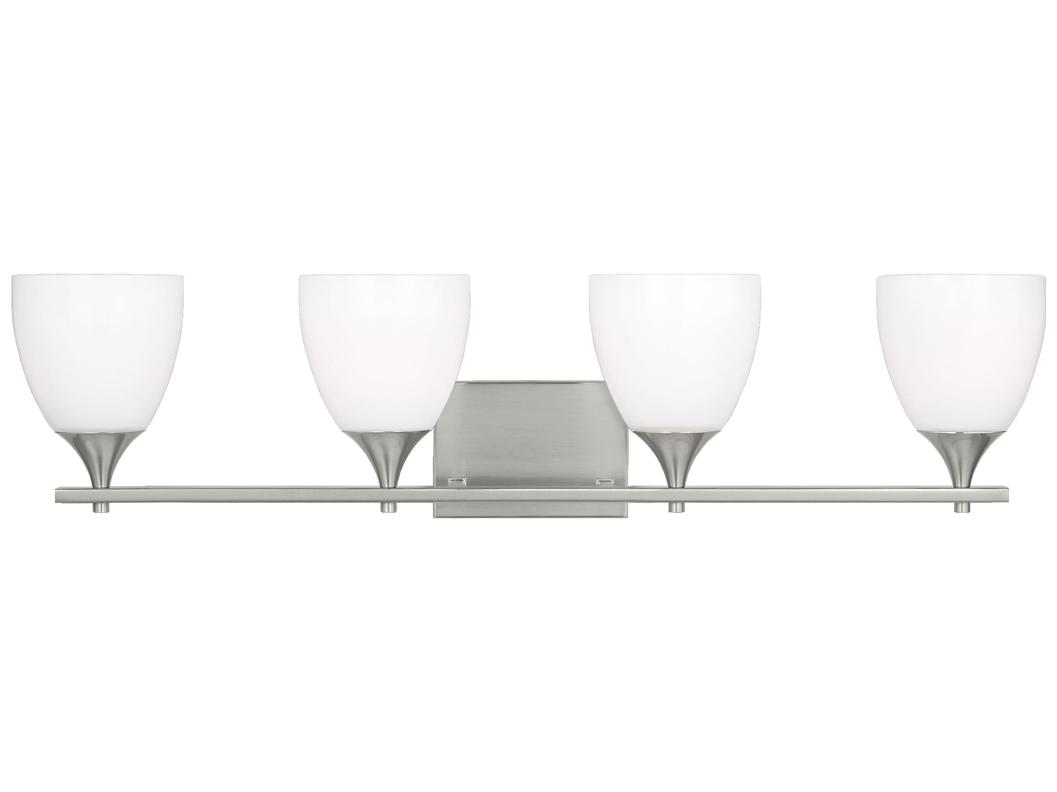 Visual Comfort Studio Toffino 4-Light Brushed Steel Vanity Light