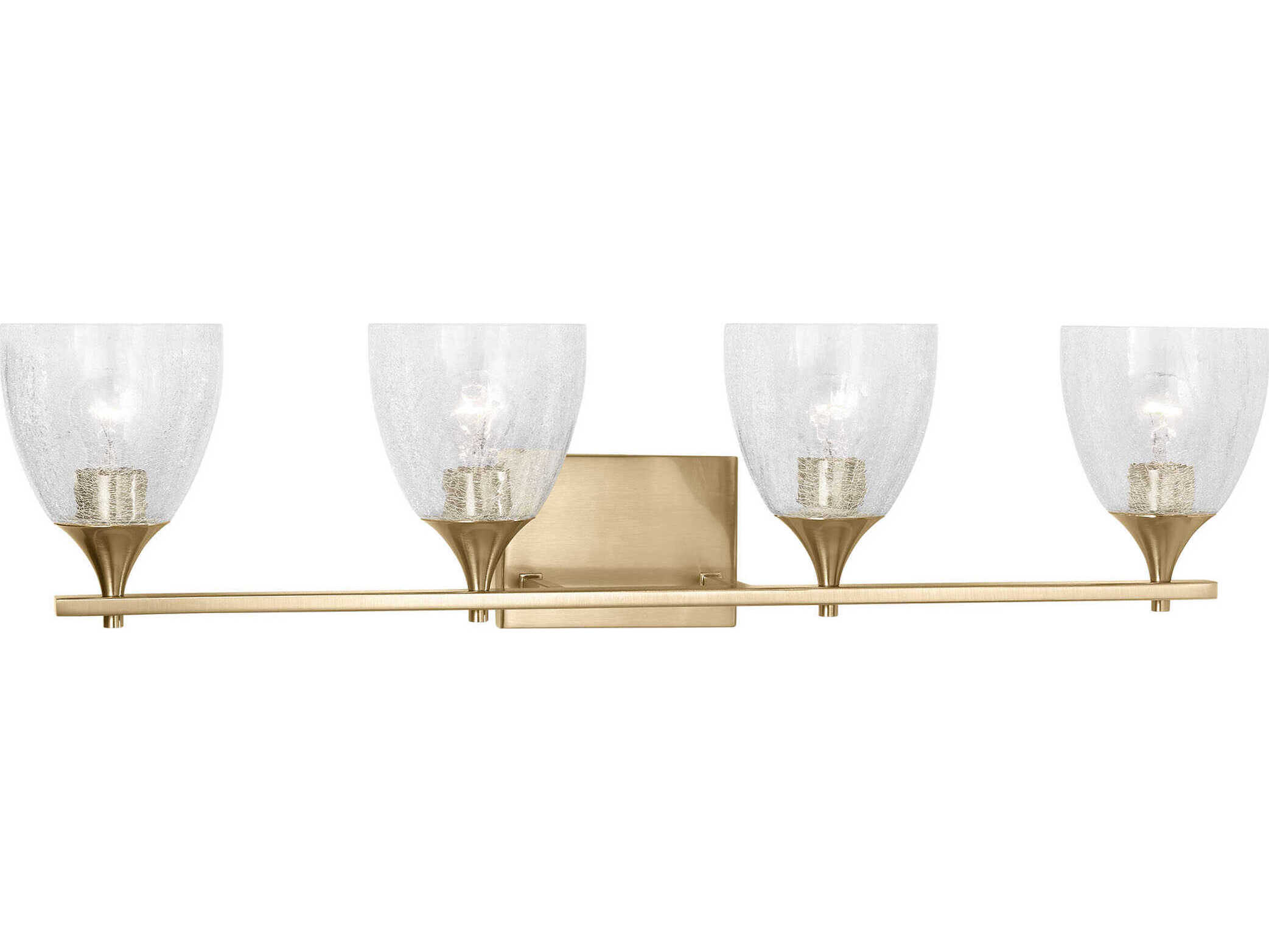 Visual Comfort Studio Toffino 4-Light Satin Brass Vanity Light