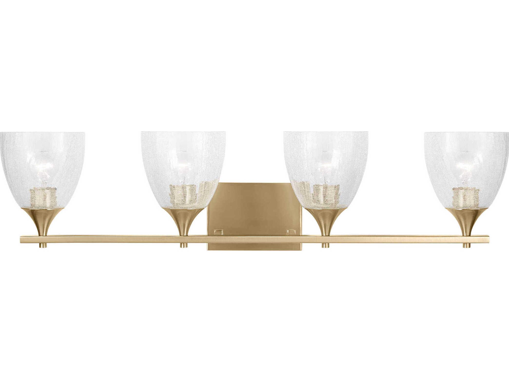 Visual Comfort Studio Toffino 4-Light Satin Brass Vanity Light