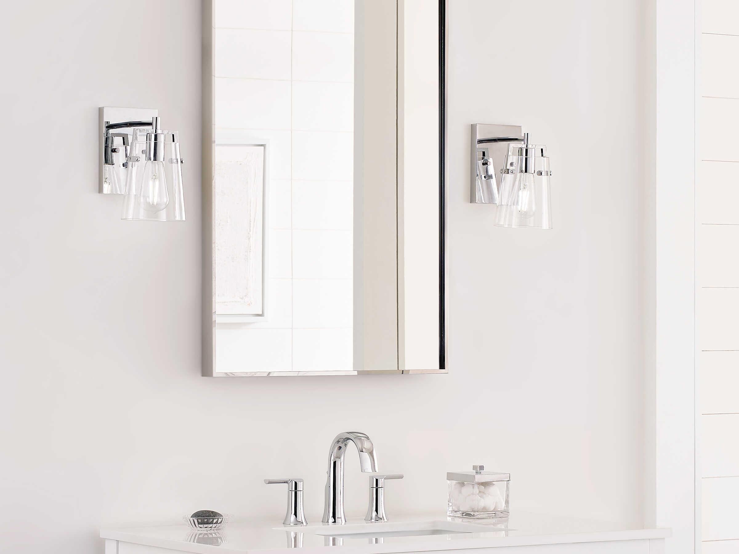 Visual Comfort Studio Crofton 1-Light Chrome Wall Sconce