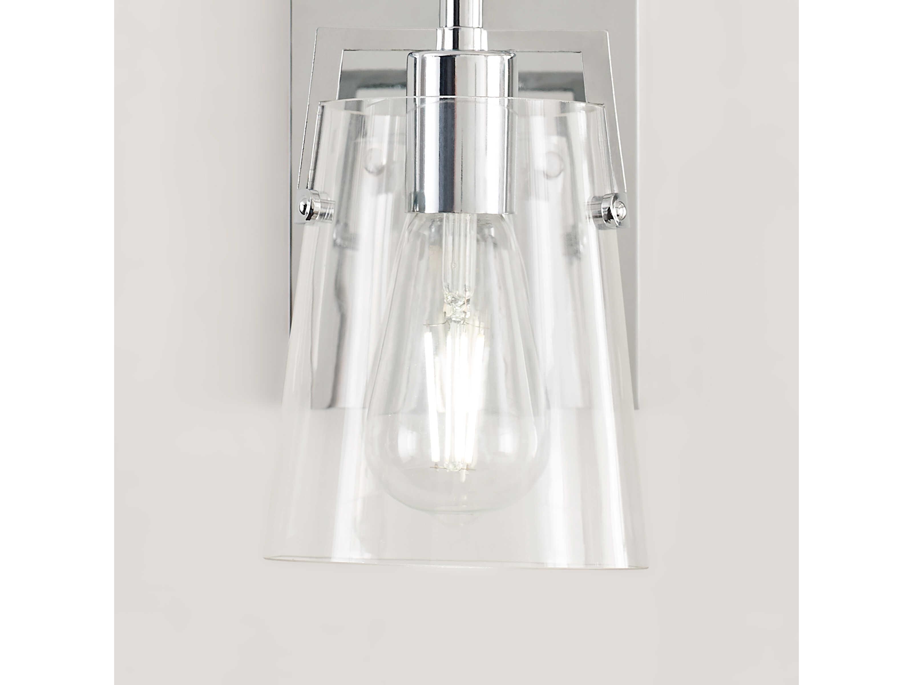 Visual Comfort Studio Crofton 1-Light Chrome Wall Sconce