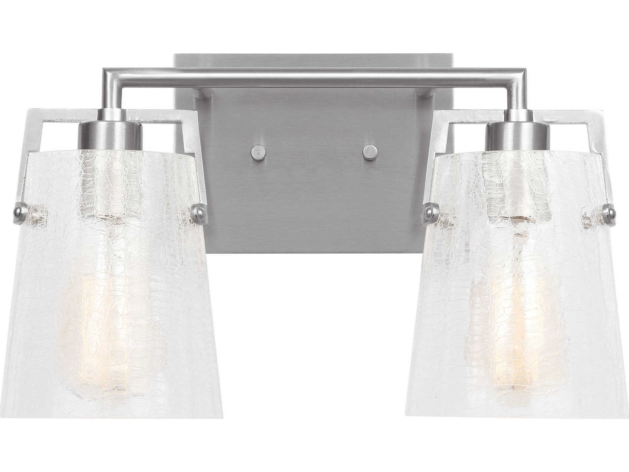 Visual Comfort Studio Crofton 2-Light Brushed Nickel Vanity Light