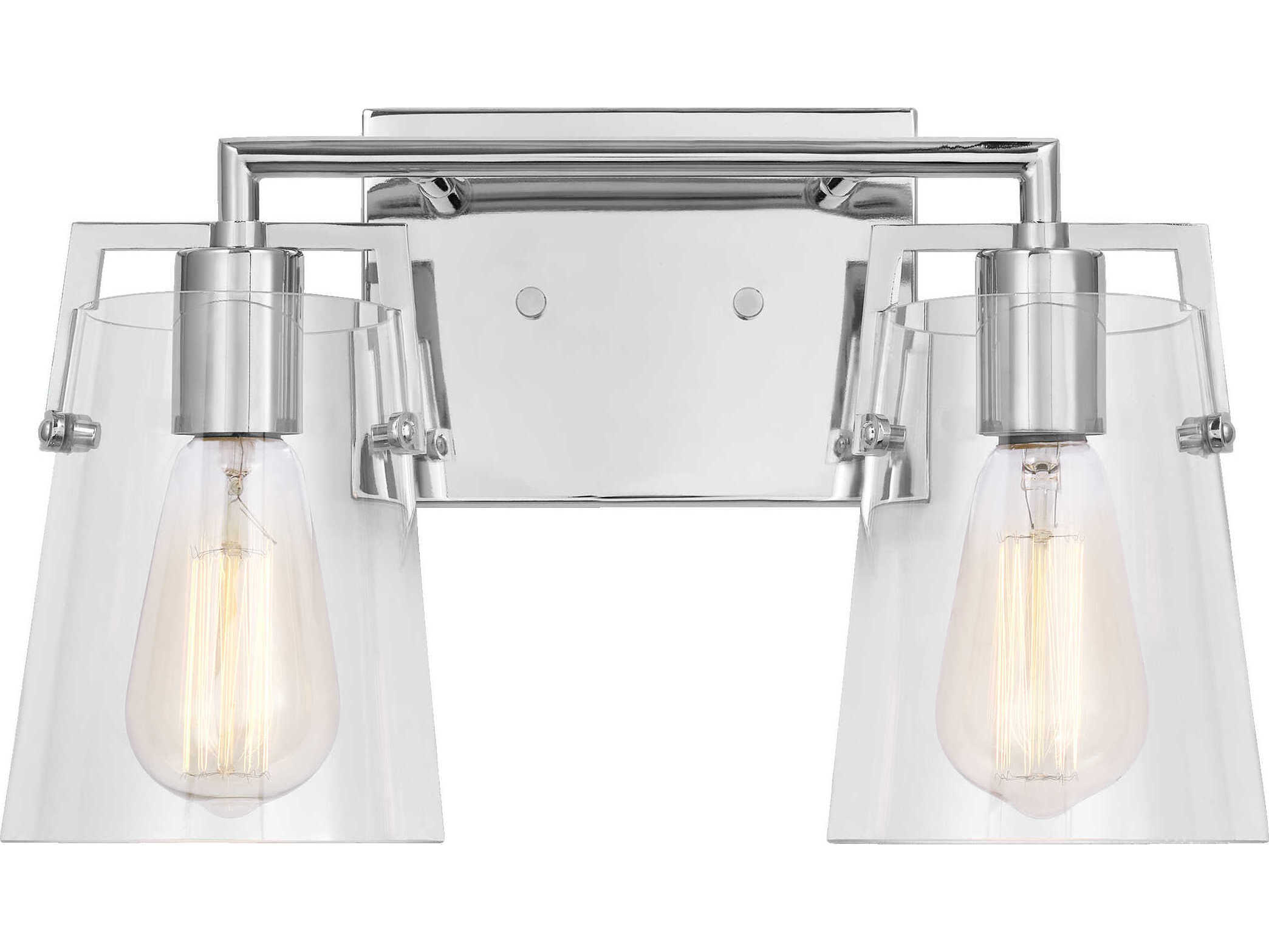 Visual Comfort Studio Crofton 2-Light Chrome Vanity Light