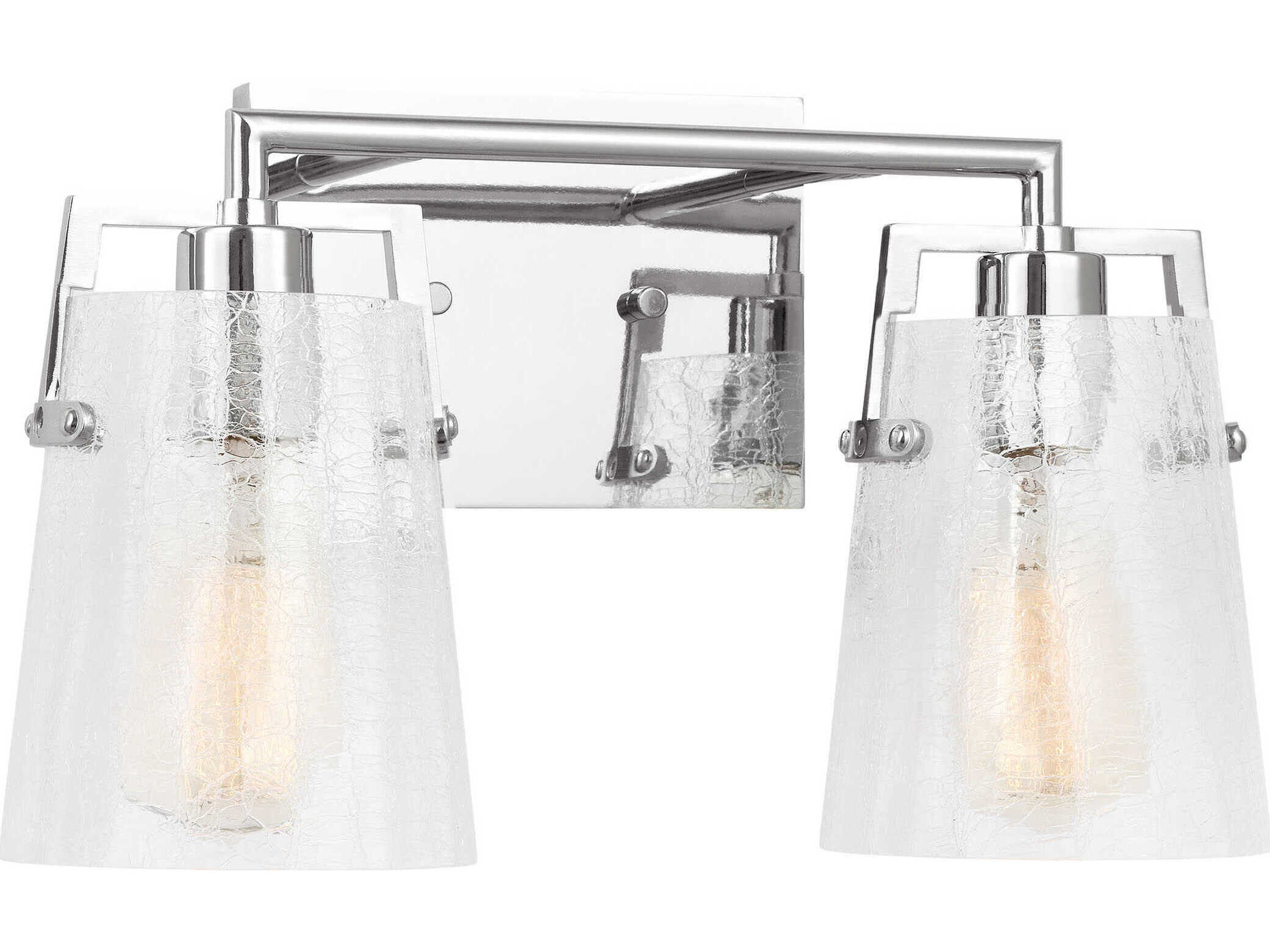 Visual Comfort Studio Crofton 2-Light Chrome Vanity Light