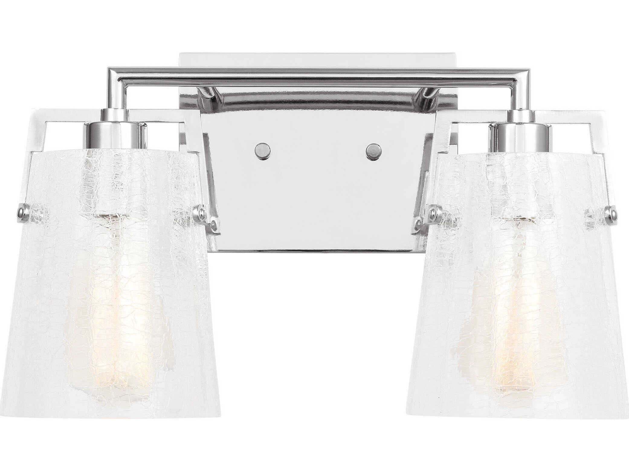 Visual Comfort Studio Crofton 2-Light Chrome Vanity Light