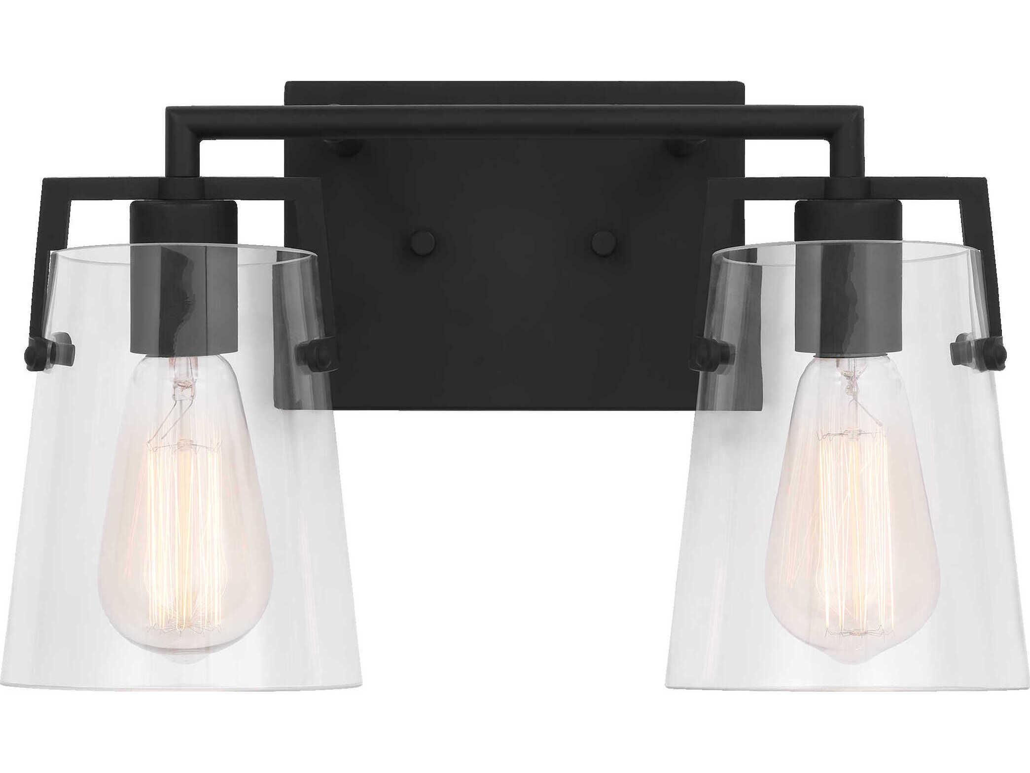 Visual Comfort Studio Crofton 2-Light Midnight Black Vanity Light