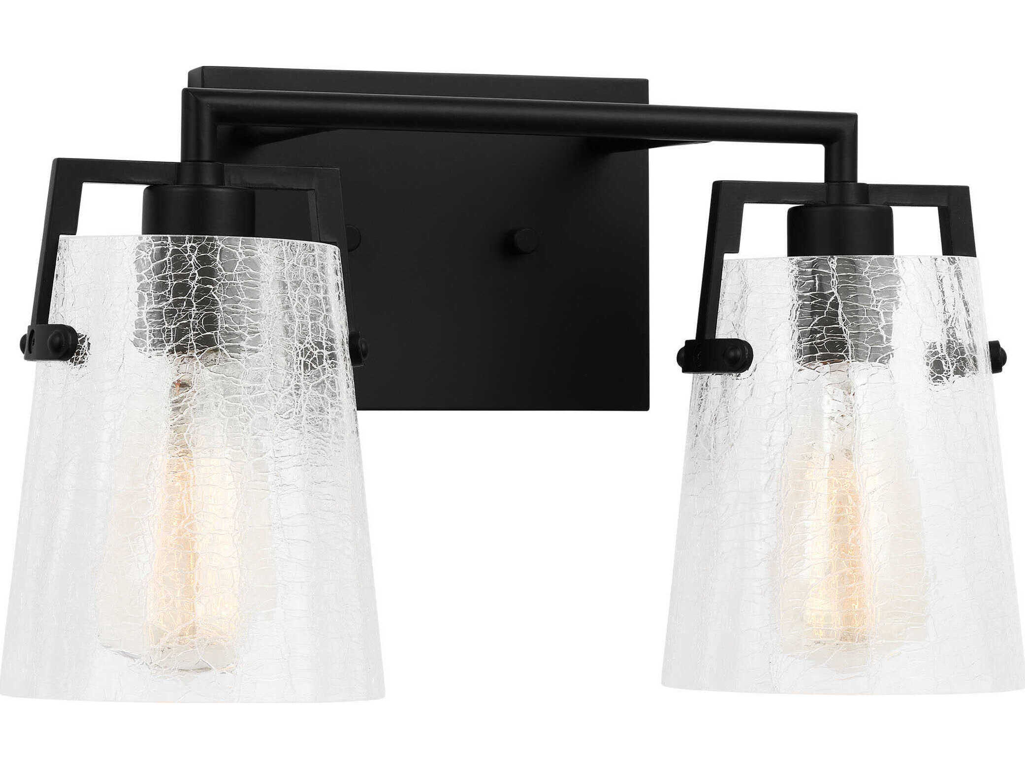 Visual Comfort Studio Crofton 2-Light Midnight Black Vanity Light