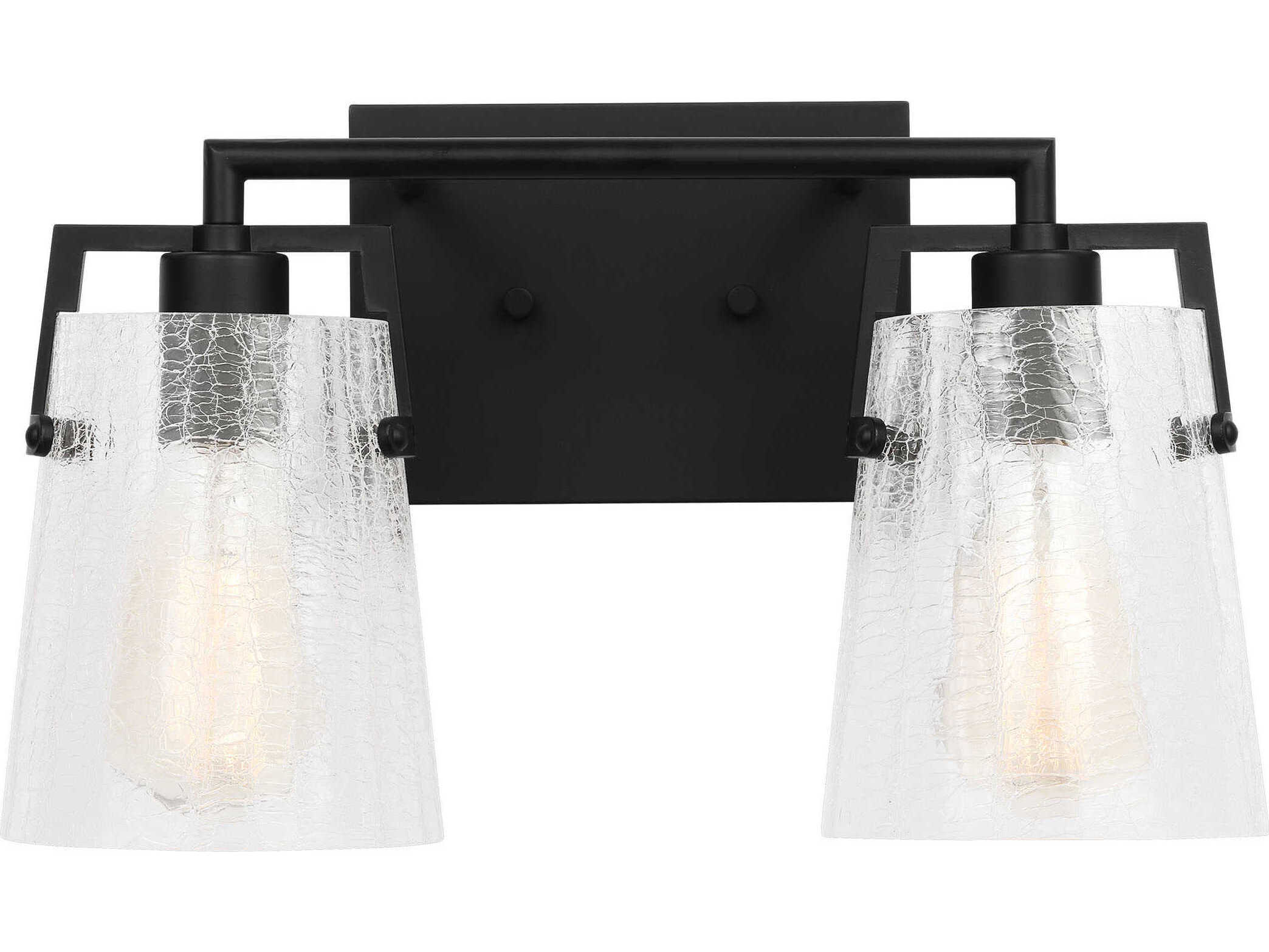 Visual Comfort Studio Crofton 2-Light Midnight Black Vanity Light