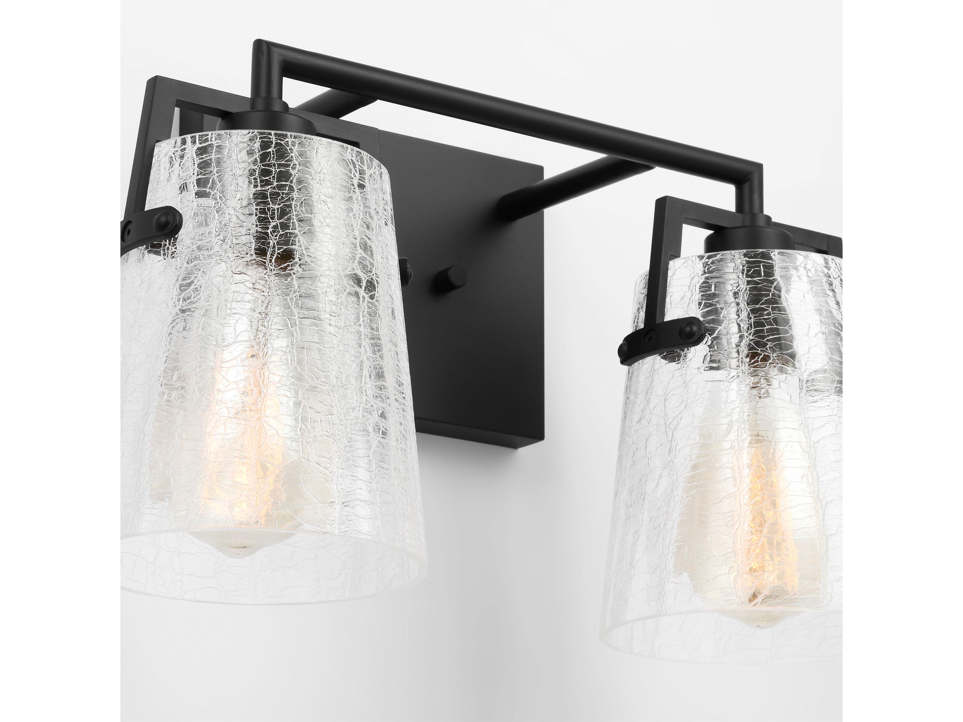 Visual Comfort Studio Crofton 2-Light Midnight Black Vanity Light