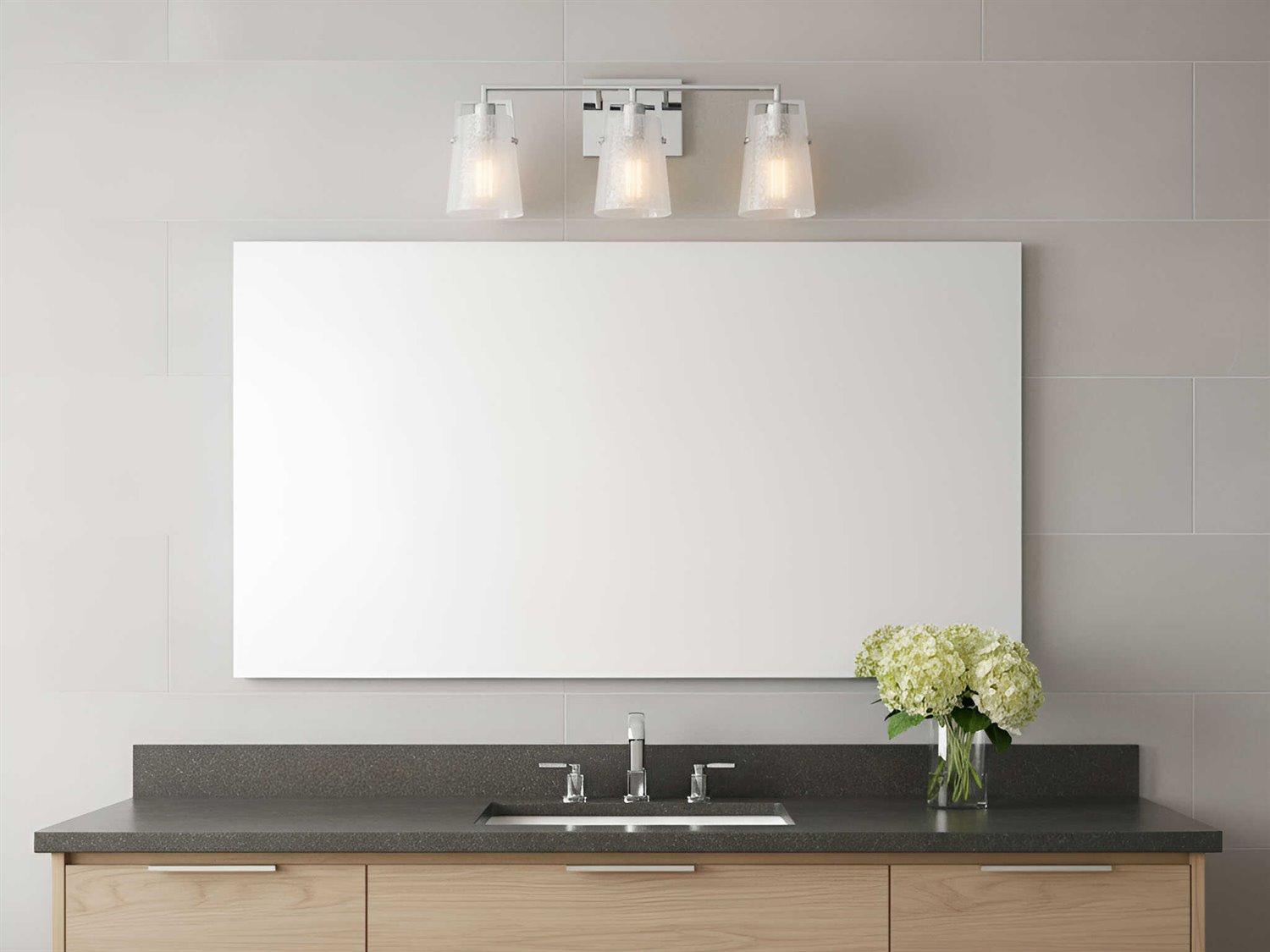 Visual Comfort Studio Crofton 3-Light Chrome Vanity Light