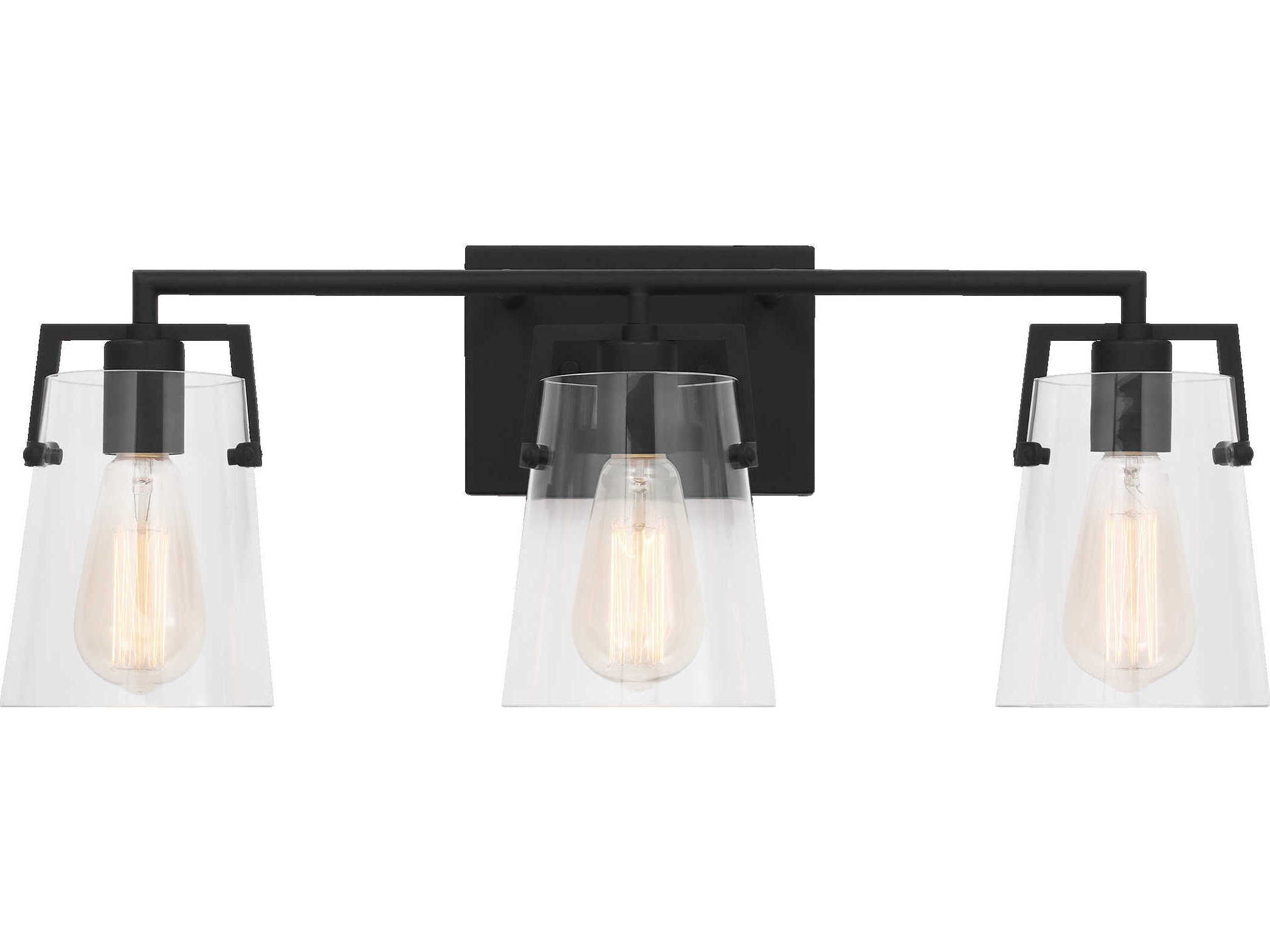 Visual Comfort Studio Crofton 3-Light Midnight Black Vanity Light