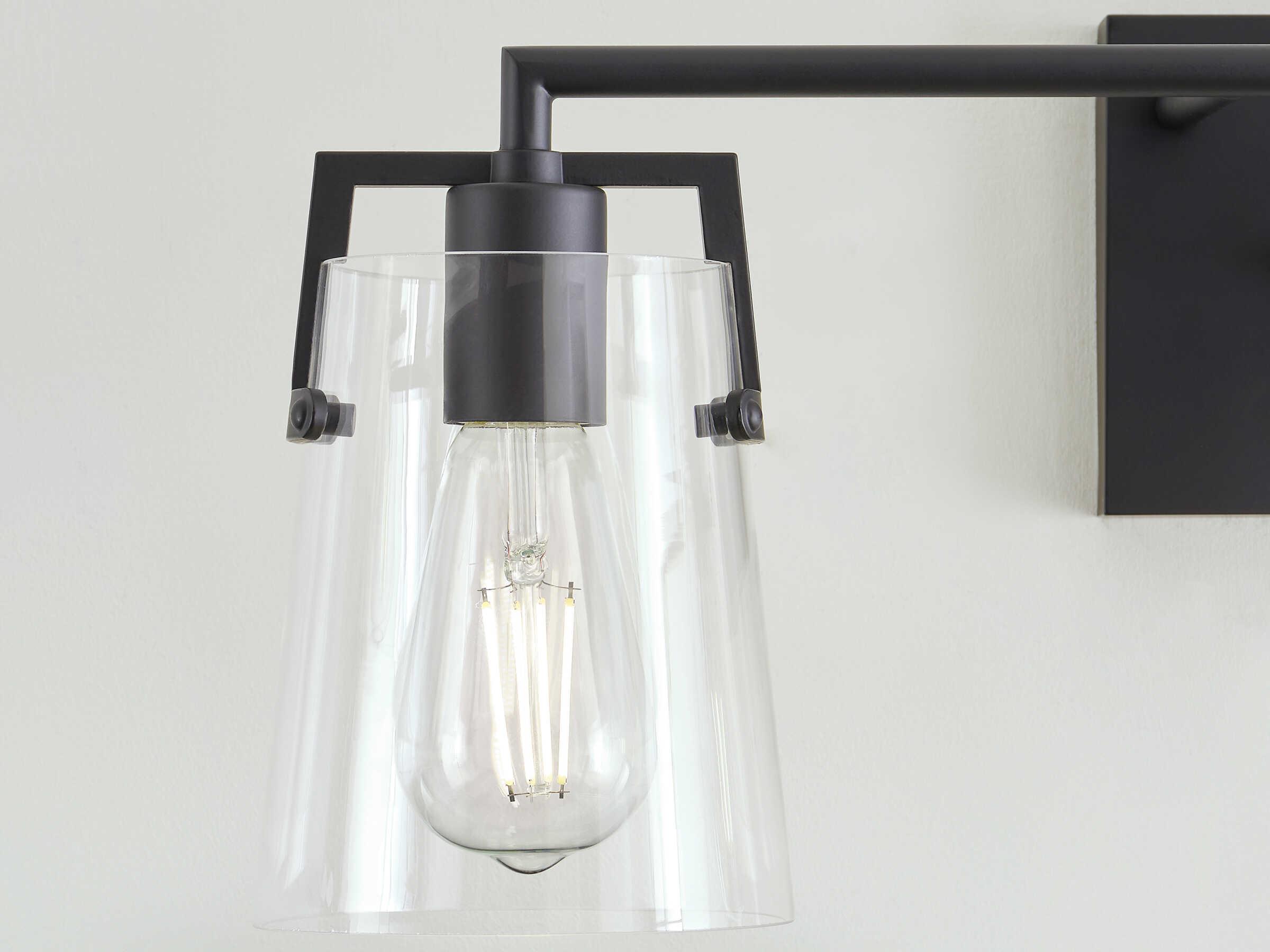 Visual Comfort Studio Crofton 3-Light Midnight Black Vanity Light