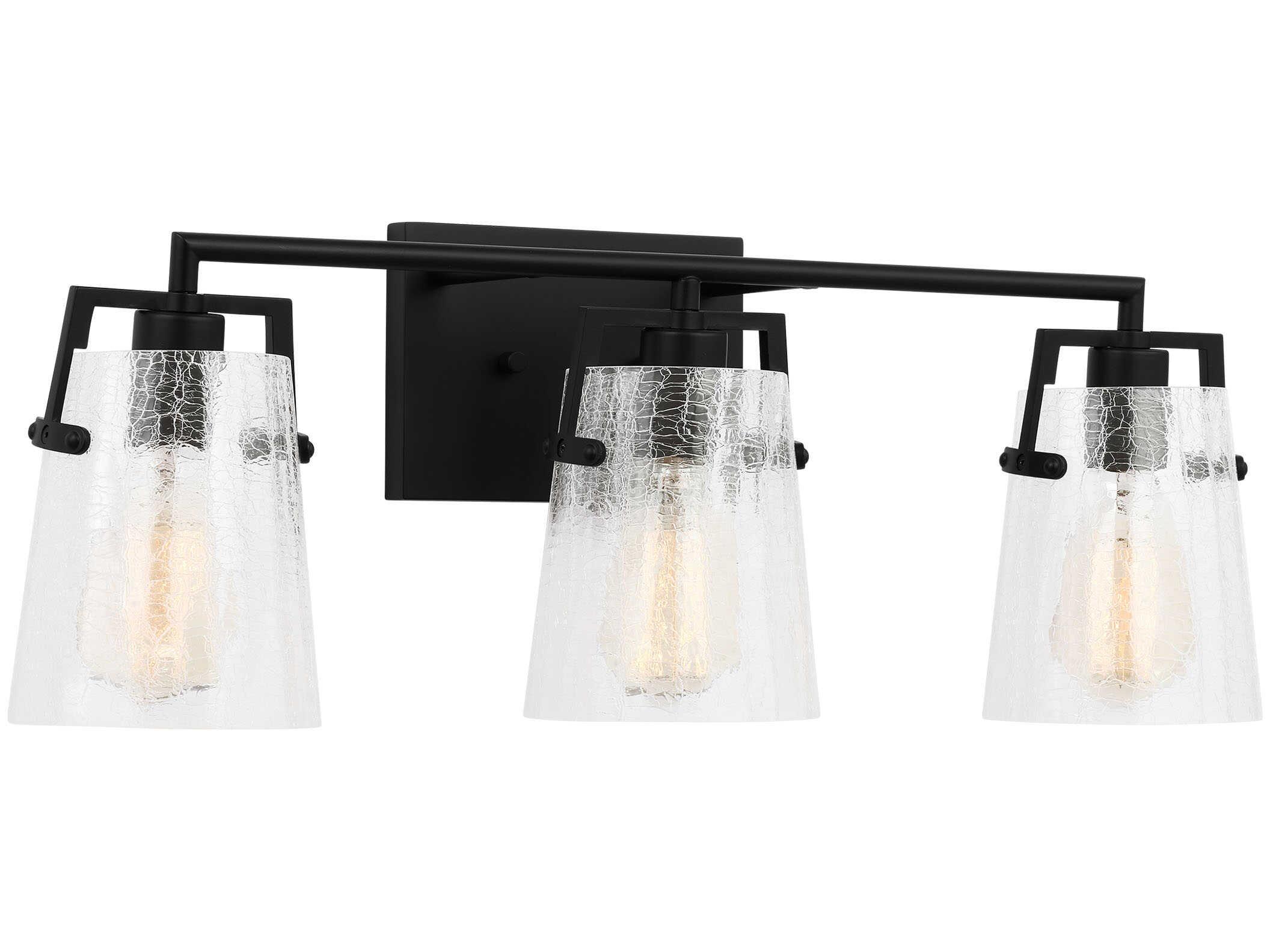 Visual Comfort Studio Crofton 3-Light Midnight Black Vanity Light