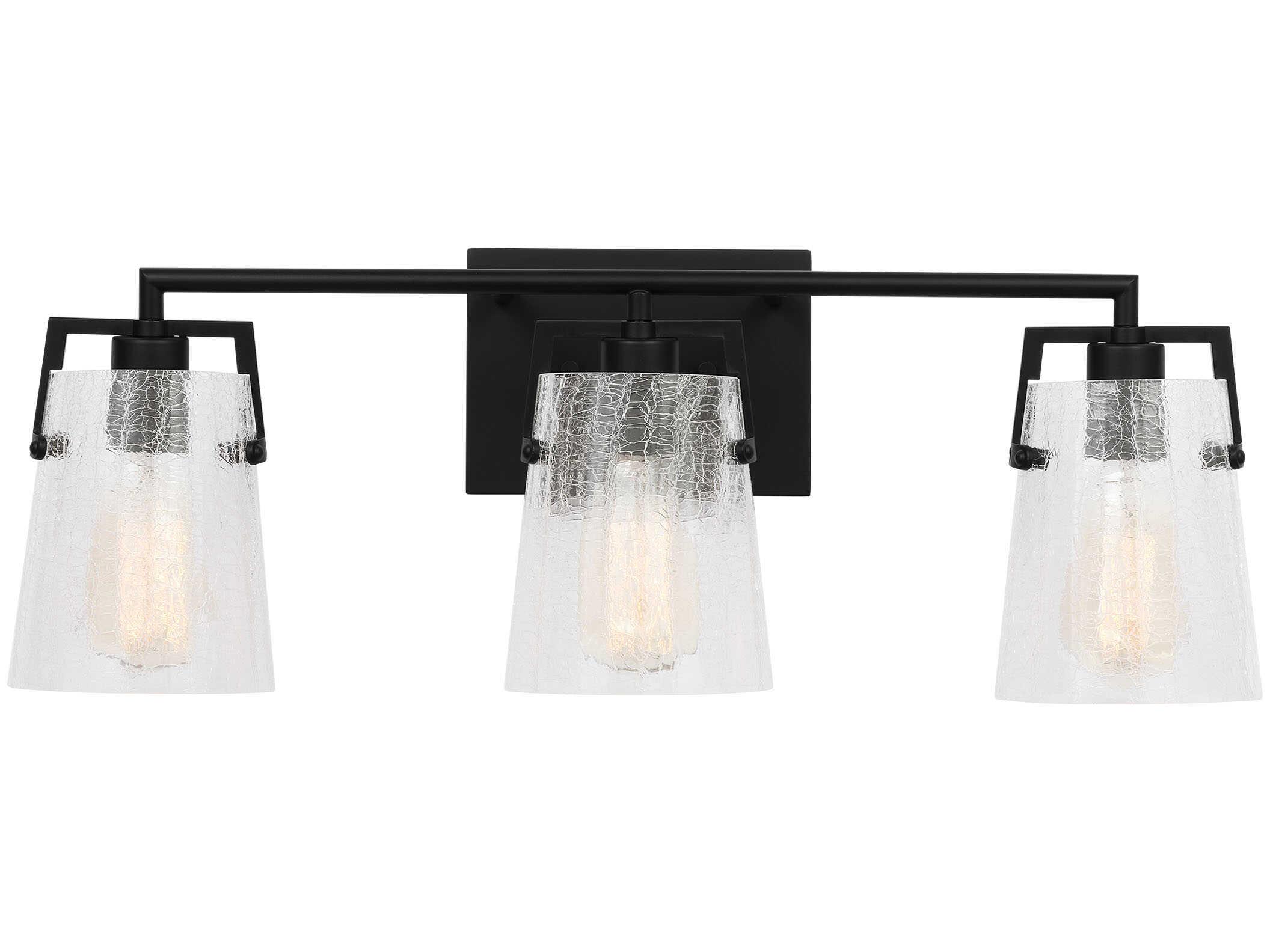 Visual Comfort Studio Crofton 3-Light Midnight Black Vanity Light