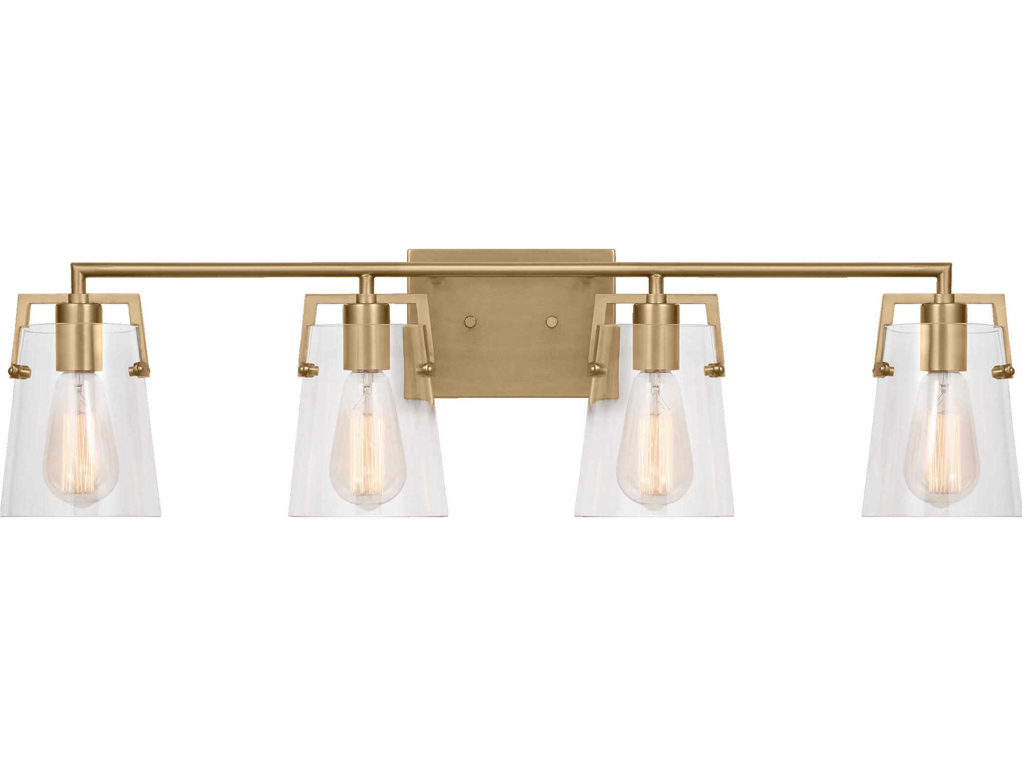 Visual Comfort Studio Crofton 4-Light Satin Brass Vanity Light