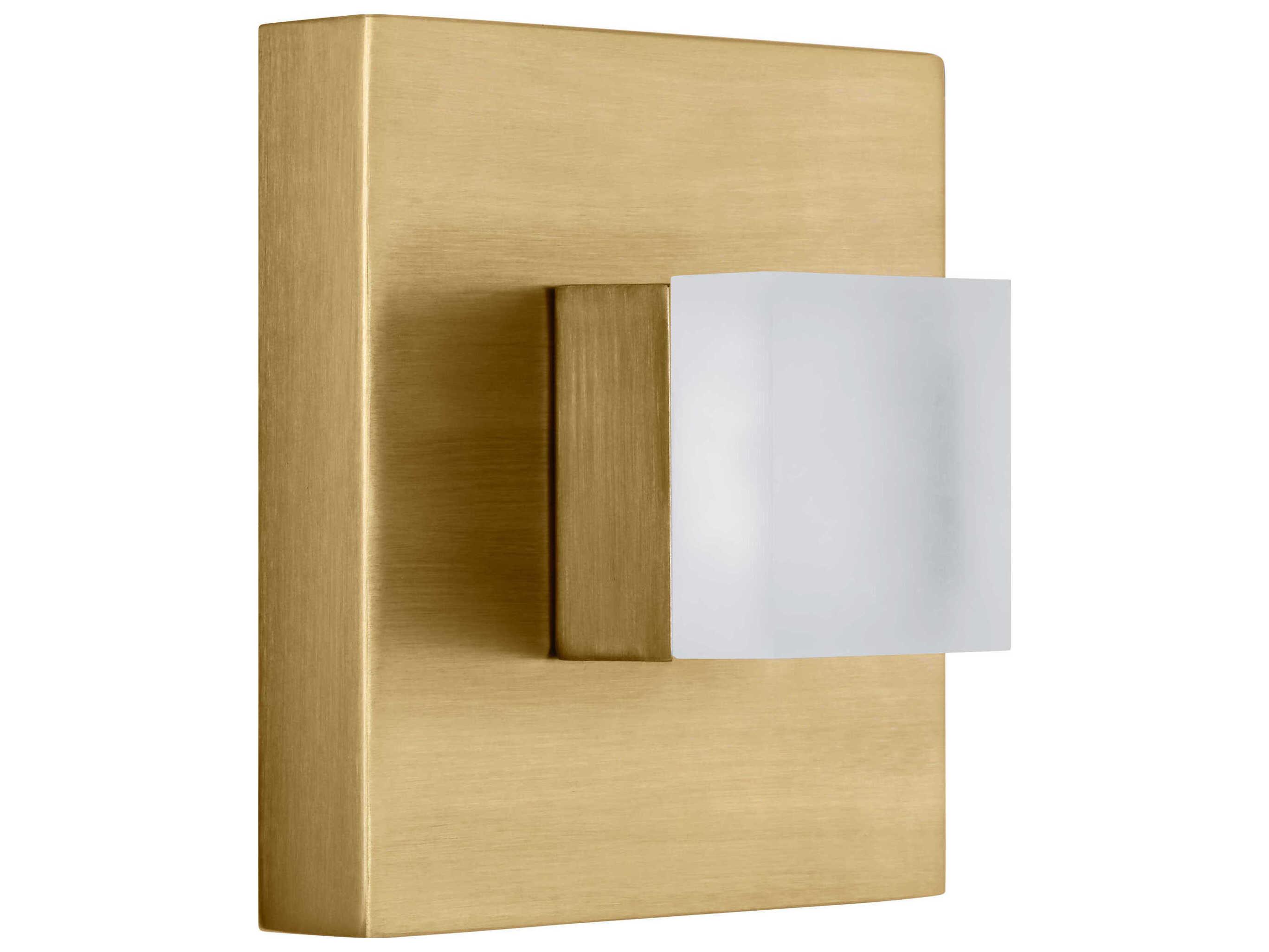 Visual Comfort Studio Brander 1-Light Satin Brass Wall Sconce