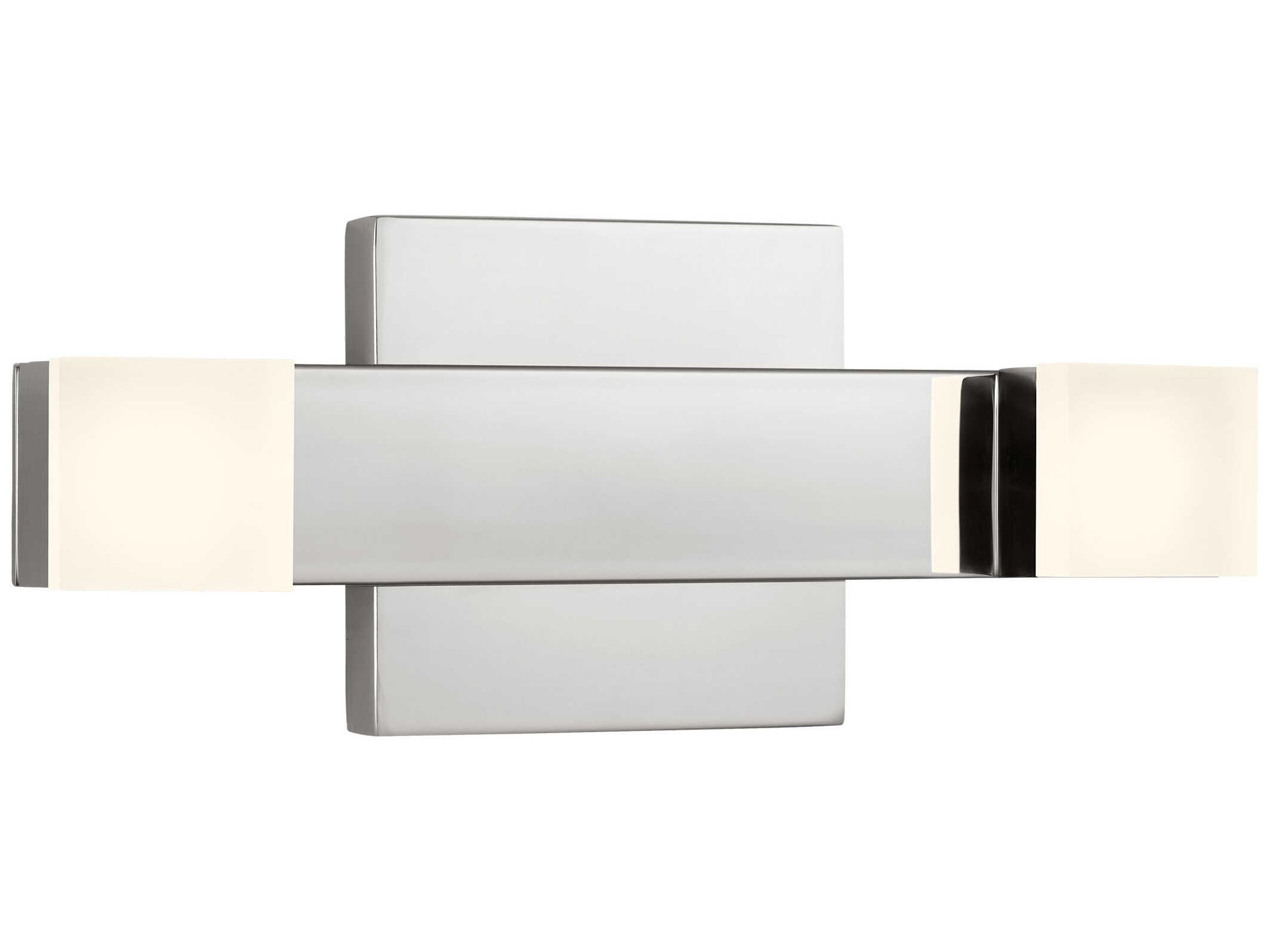 Visual Comfort Studio Brander 2-Light Chrome Vanity Light