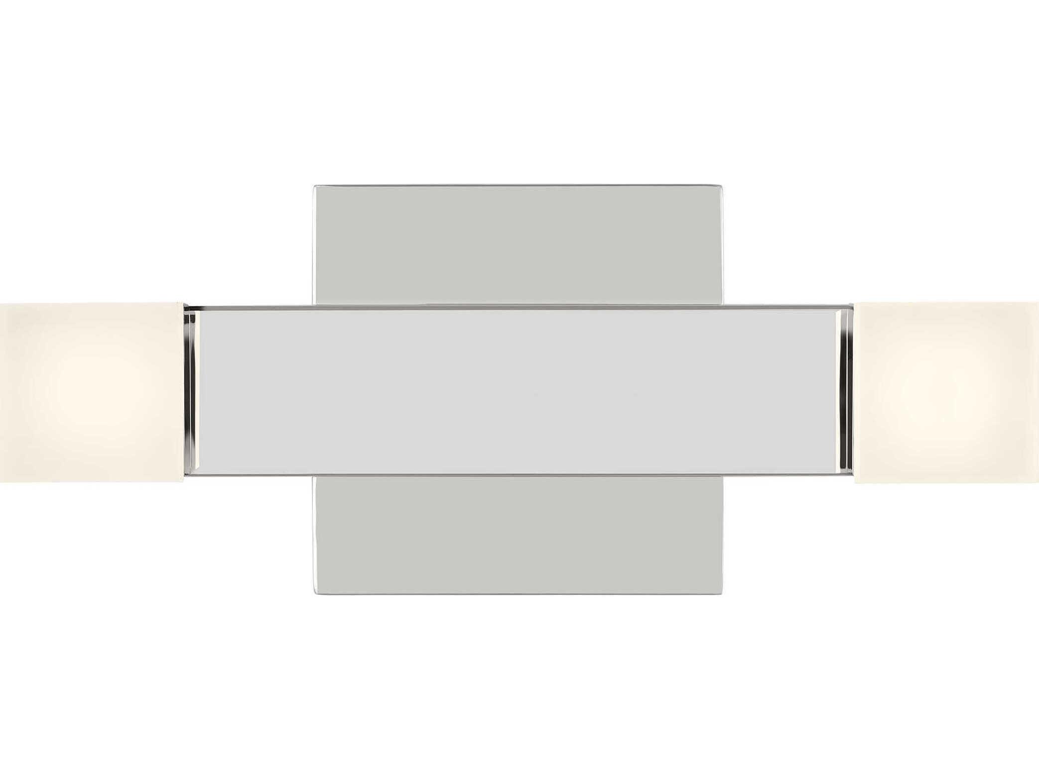 Visual Comfort Studio Brander 2-Light Chrome Vanity Light