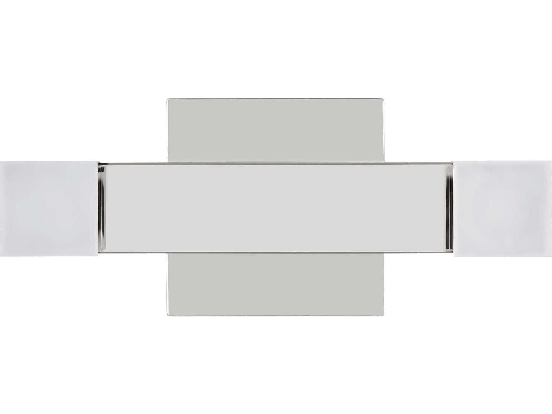 Visual Comfort Studio Brander 2-Light Chrome Vanity Light