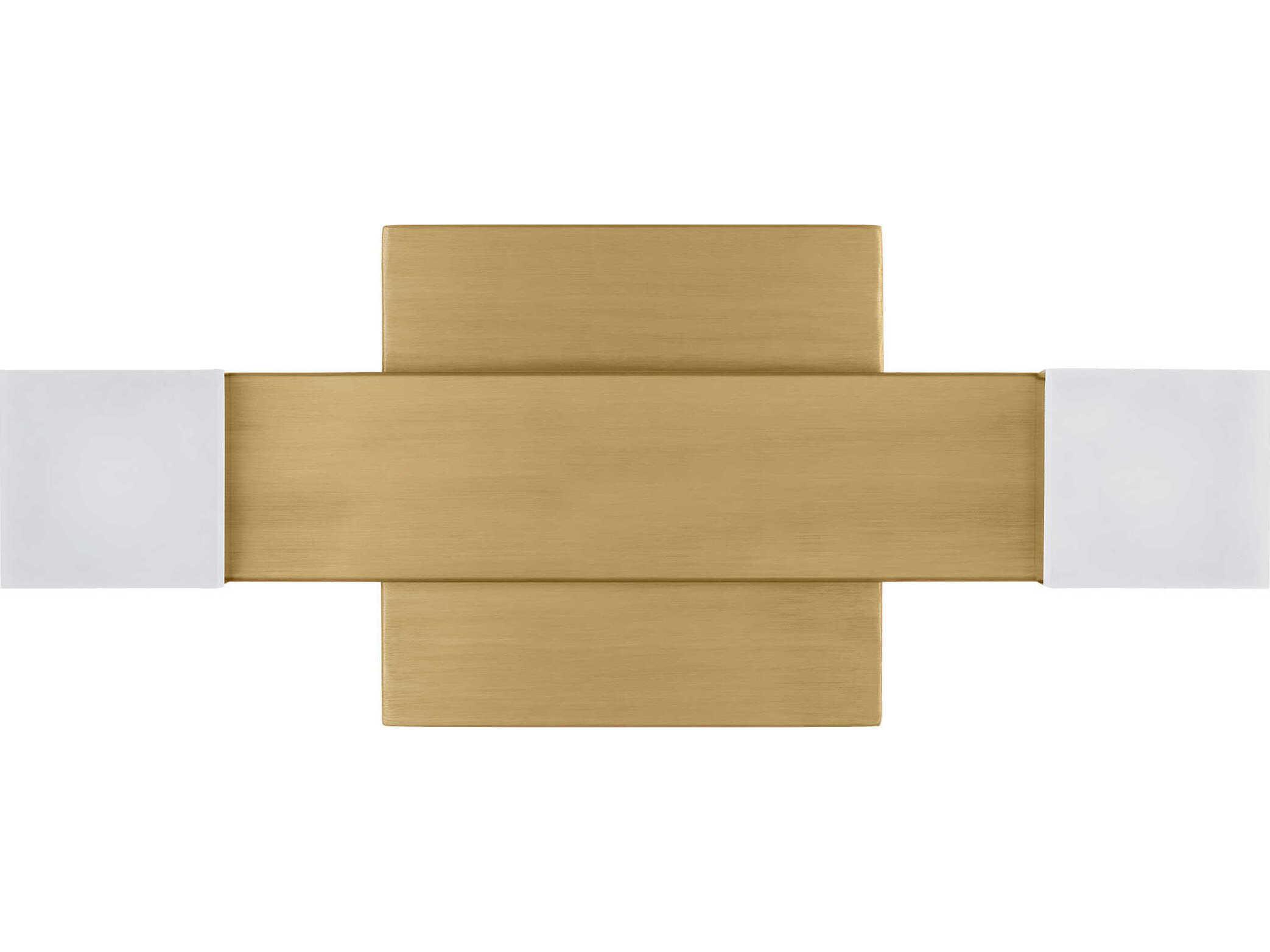 Visual Comfort Studio Brander 2-Light Satin Brass Vanity Light