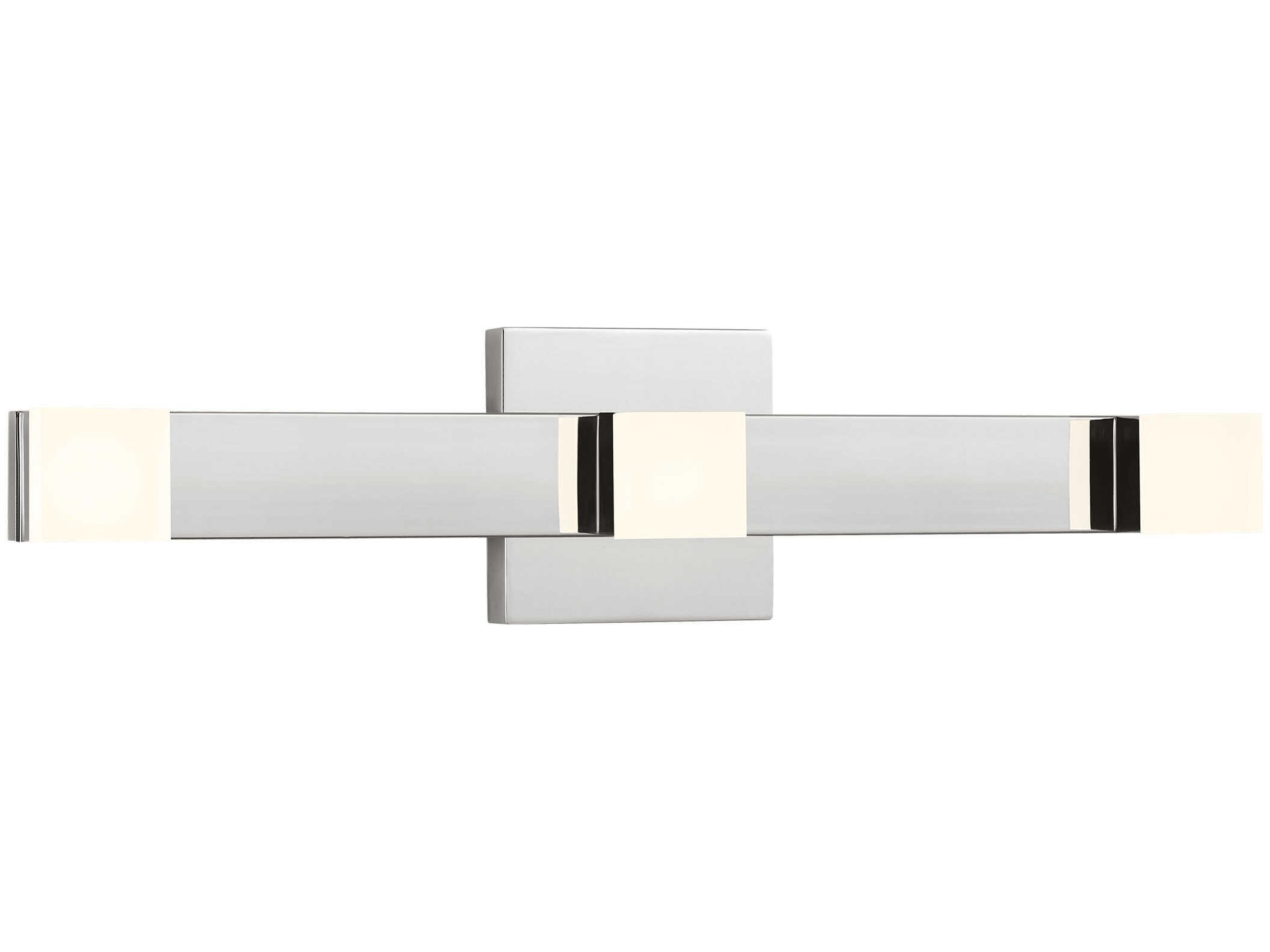 Visual Comfort Studio Brander 3-Light Chrome Vanity Light