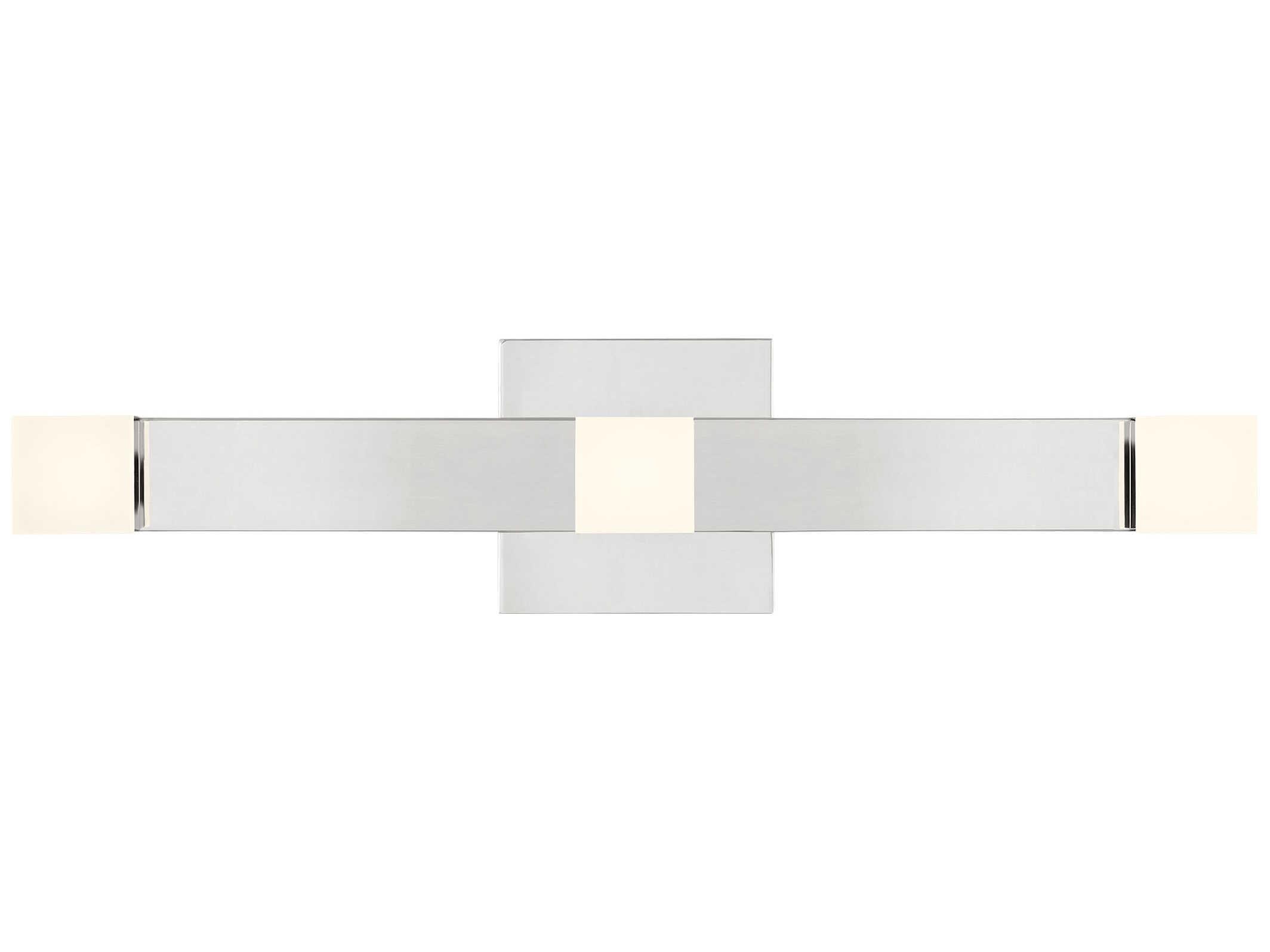 Visual Comfort Studio Brander 3-Light Chrome Vanity Light