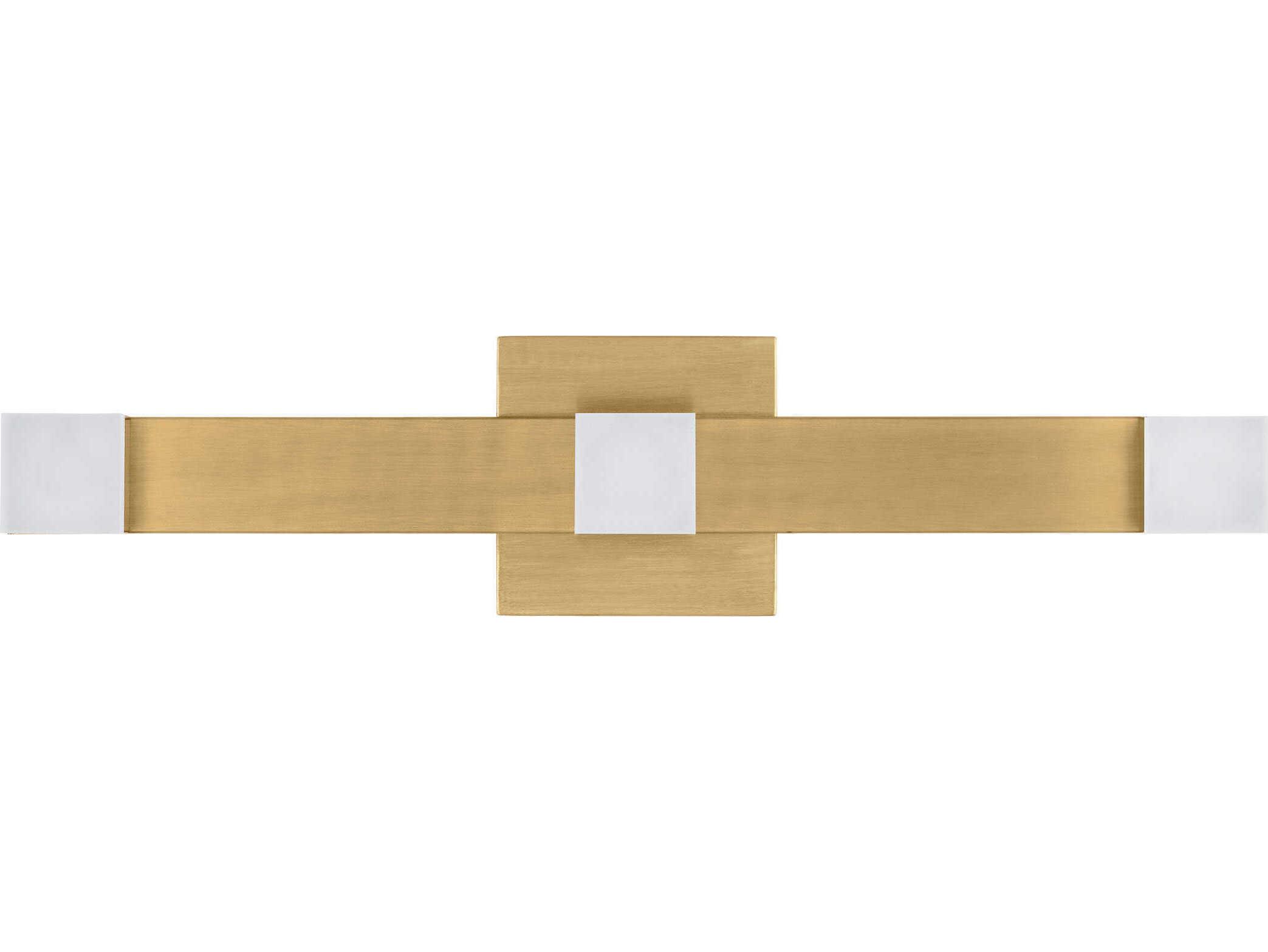 Visual Comfort Studio Brander 3-Light Satin Brass Vanity Light
