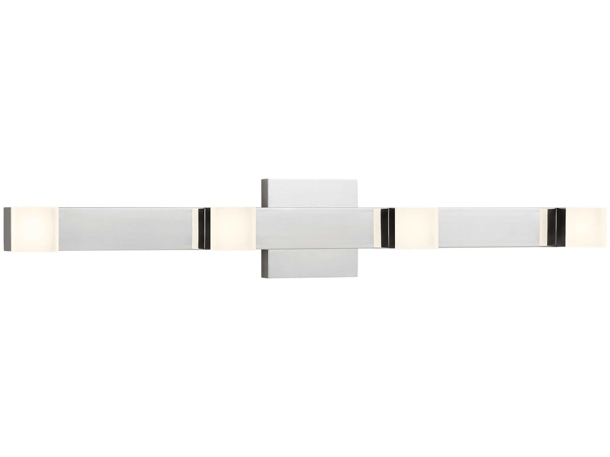 Visual Comfort Studio Brander 4-Light Chrome Vanity Light