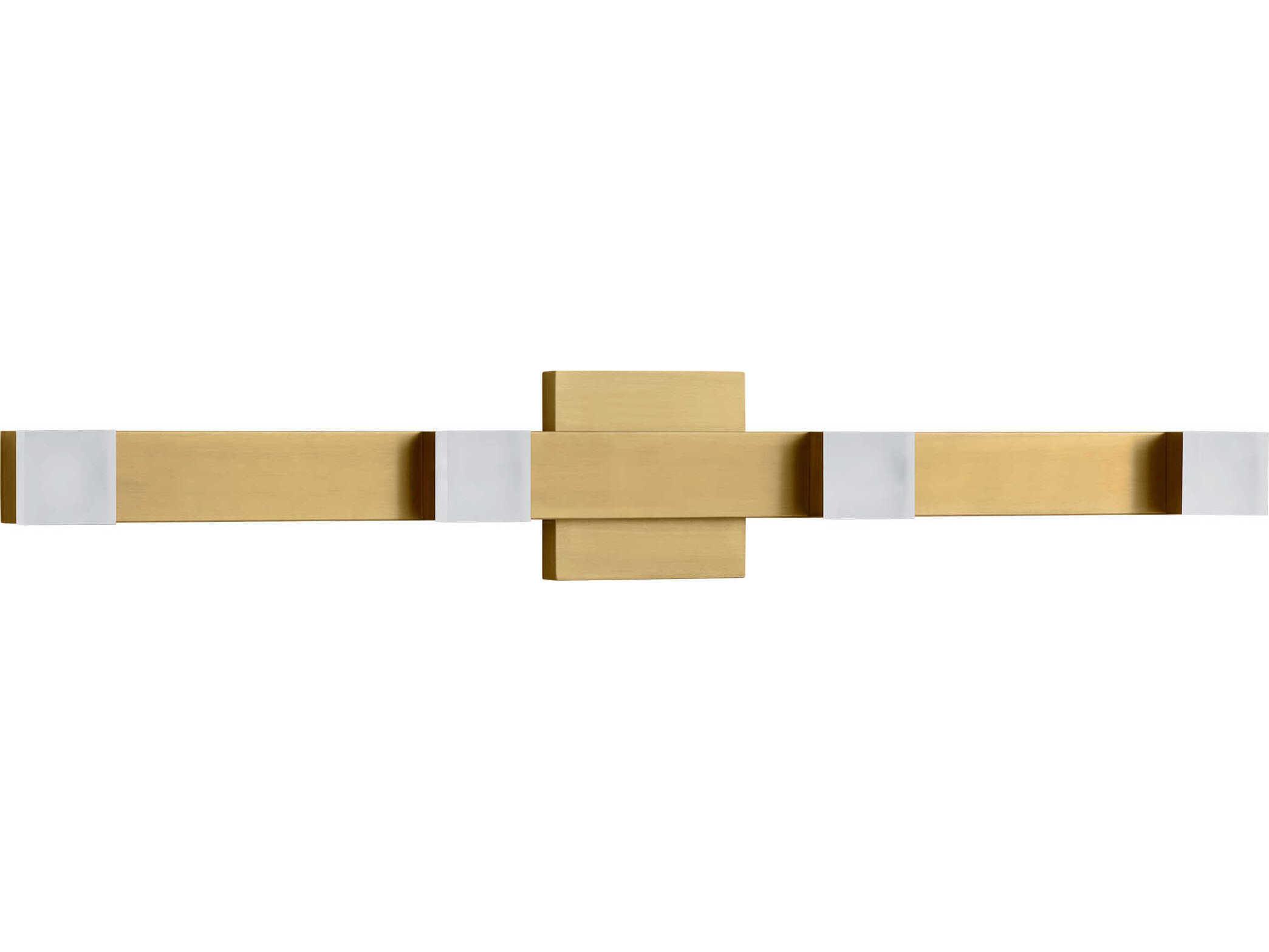 Visual Comfort Studio Brander 4-Light Satin Brass Vanity Light