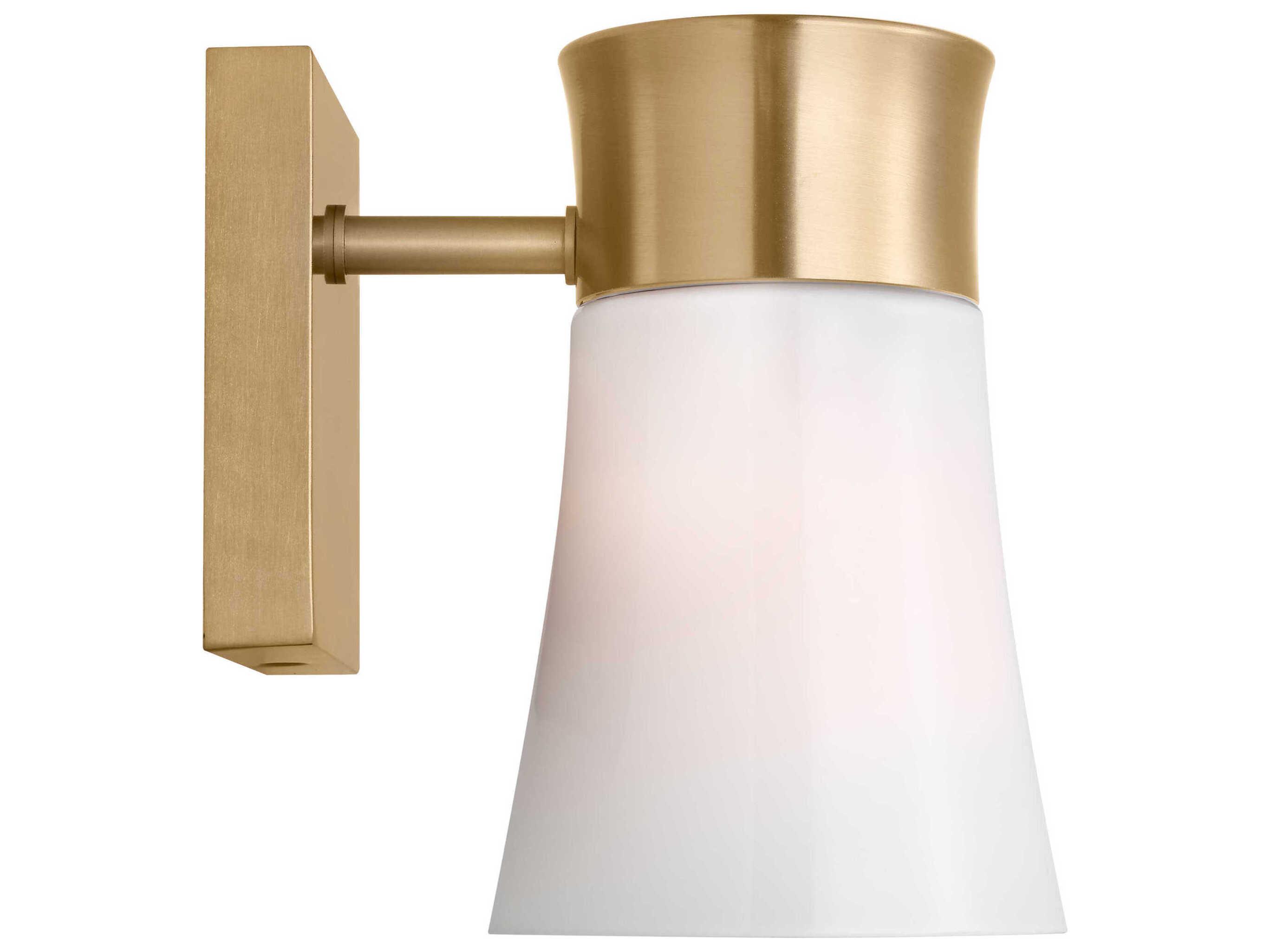Visual Comfort Studio Roy 1-Light Satin Brass Wall Sconce