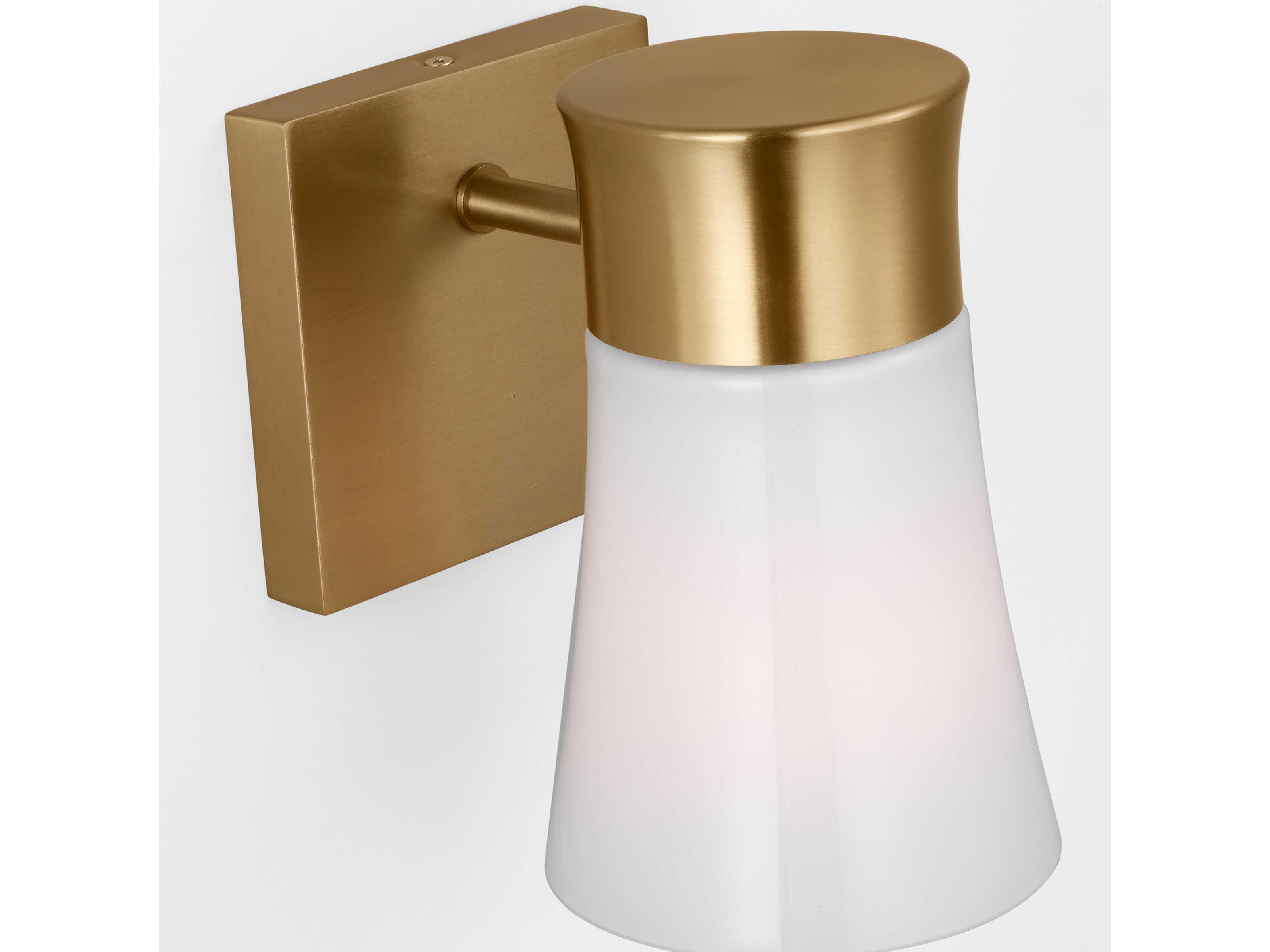 Visual Comfort Studio Roy 1-Light Satin Brass Wall Sconce