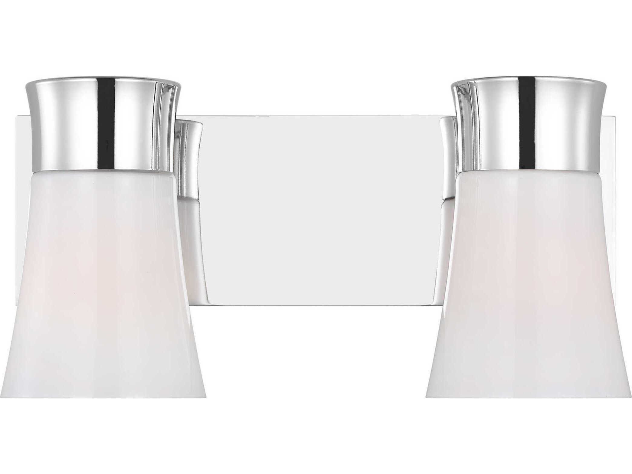 Visual Comfort Studio Roy 2-Light Chrome Vanity Light