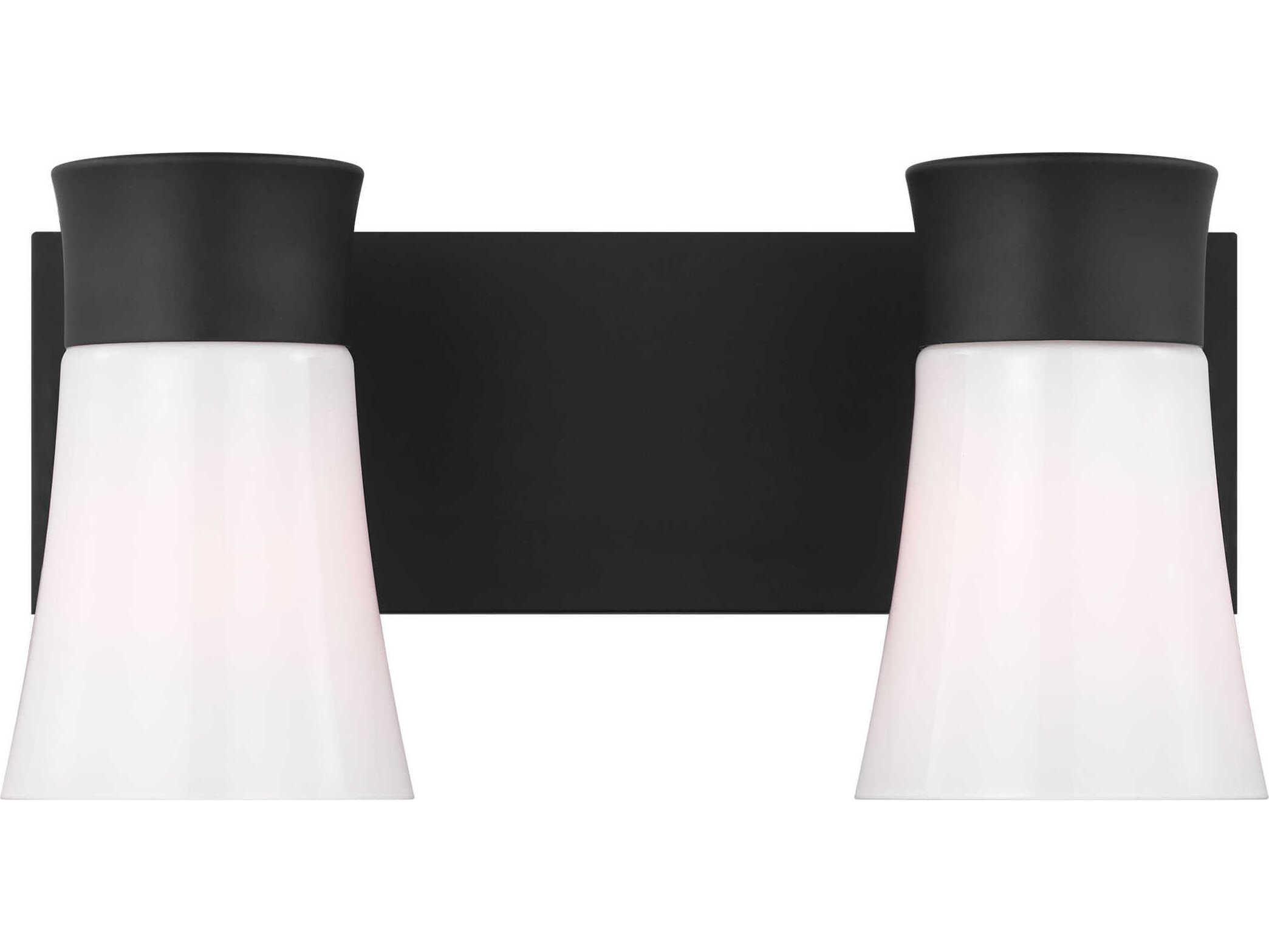 Visual Comfort Studio Roy 2-Light Midnight Black Vanity Light