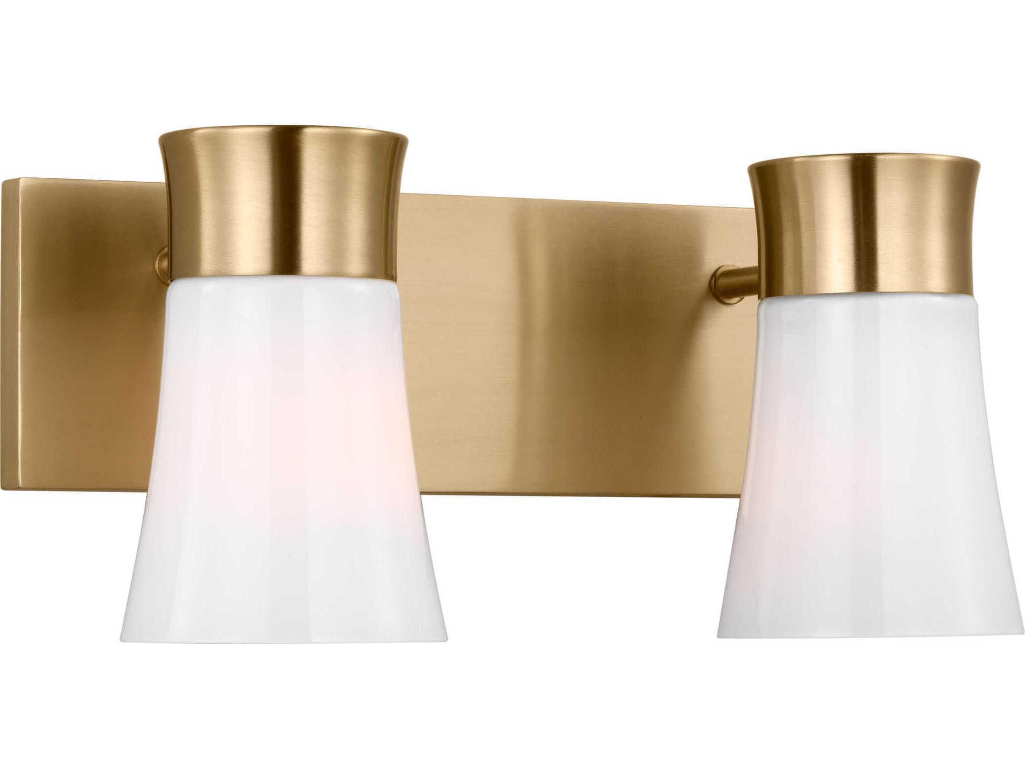 Visual Comfort Studio Roy 2-Light Satin Brass Vanity Light