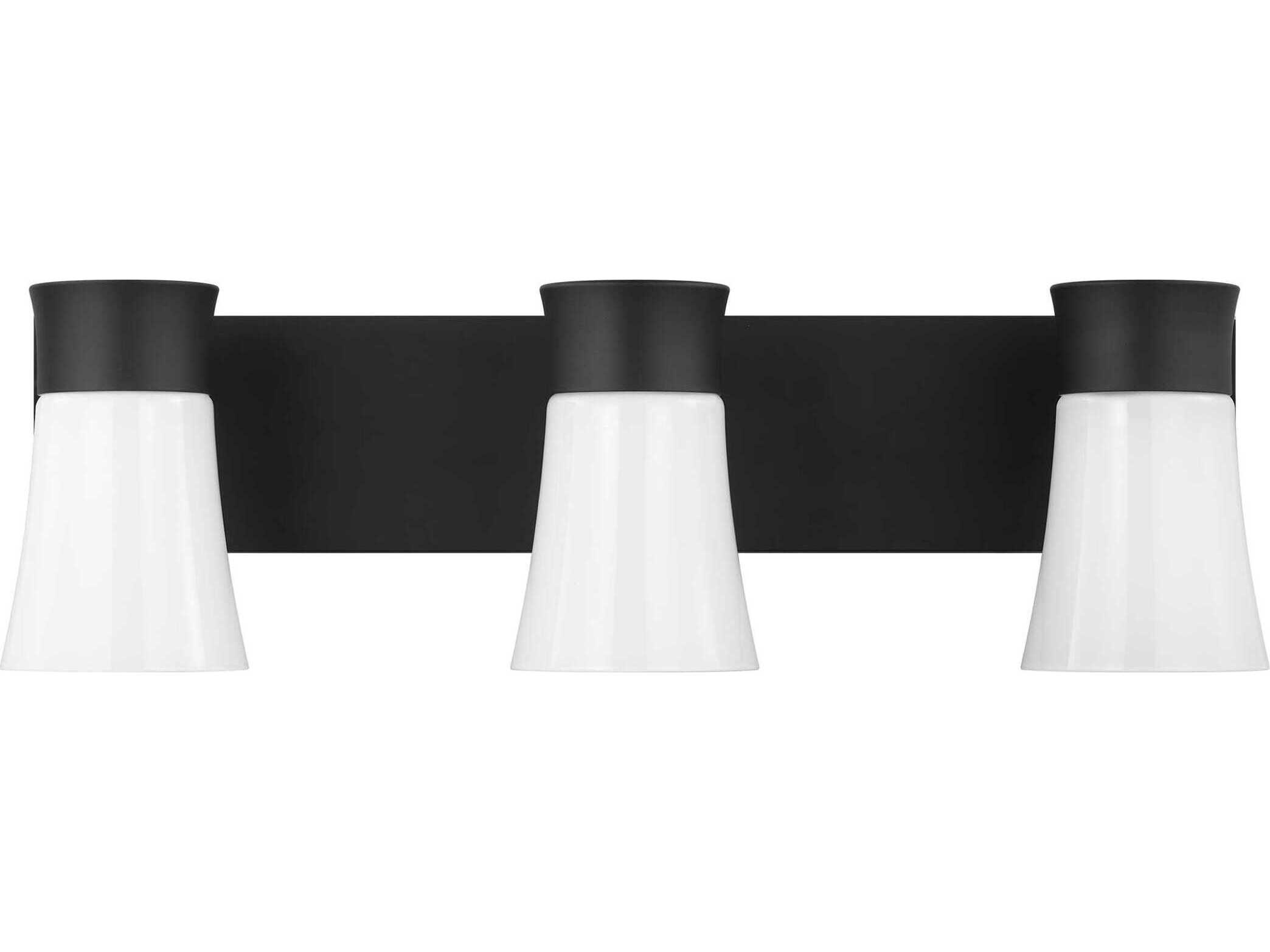 Visual Comfort Studio Roy 3-Light Midnight Black Vanity Light